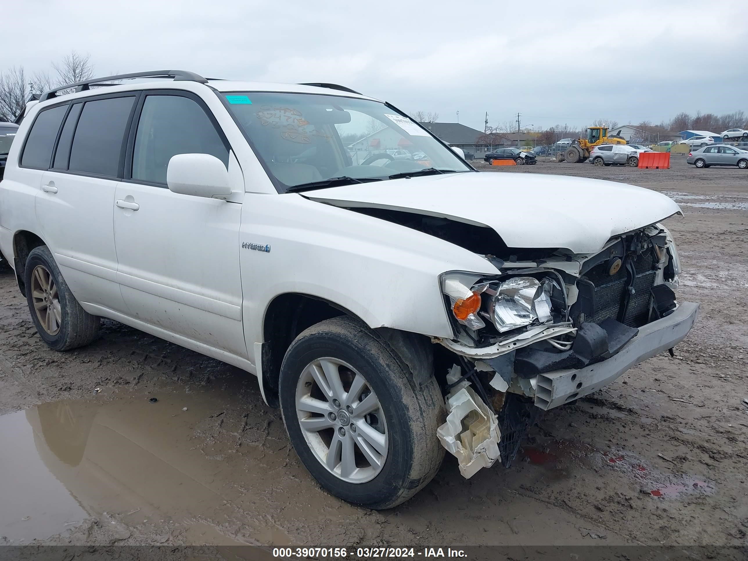 TOYOTA HIGHLANDER 2007 jtegw21a470020354