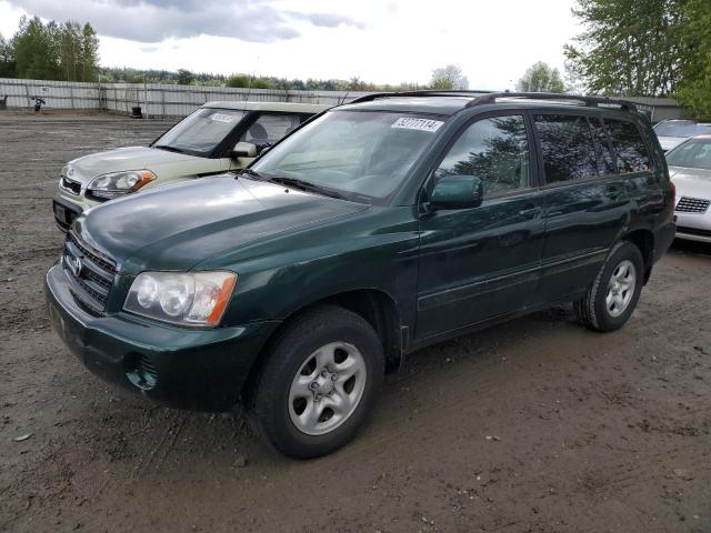 TOYOTA HIGHLANDER 2002 jtehd21a120013400