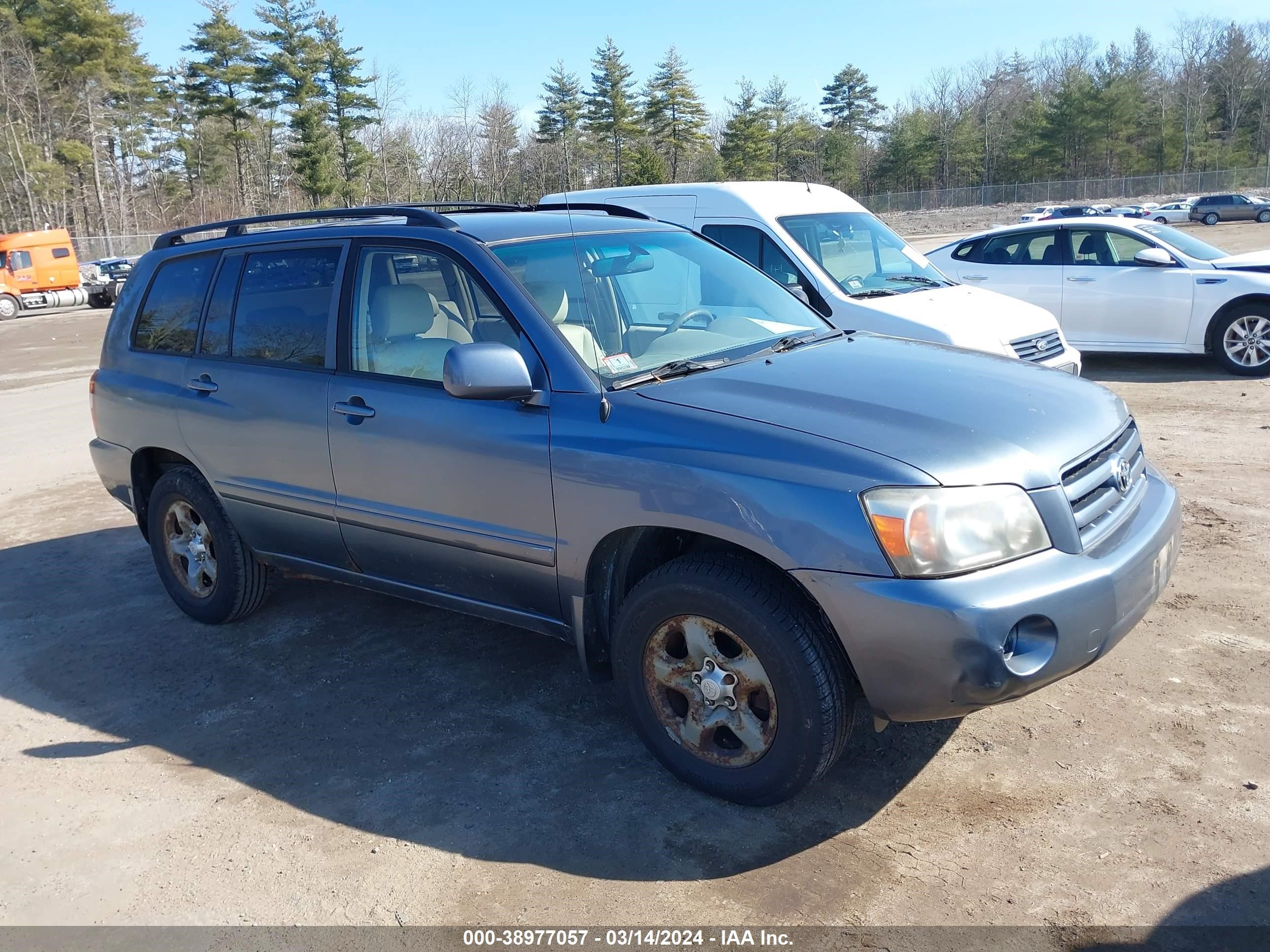 TOYOTA HIGHLANDER 2005 jtehd21a250034826