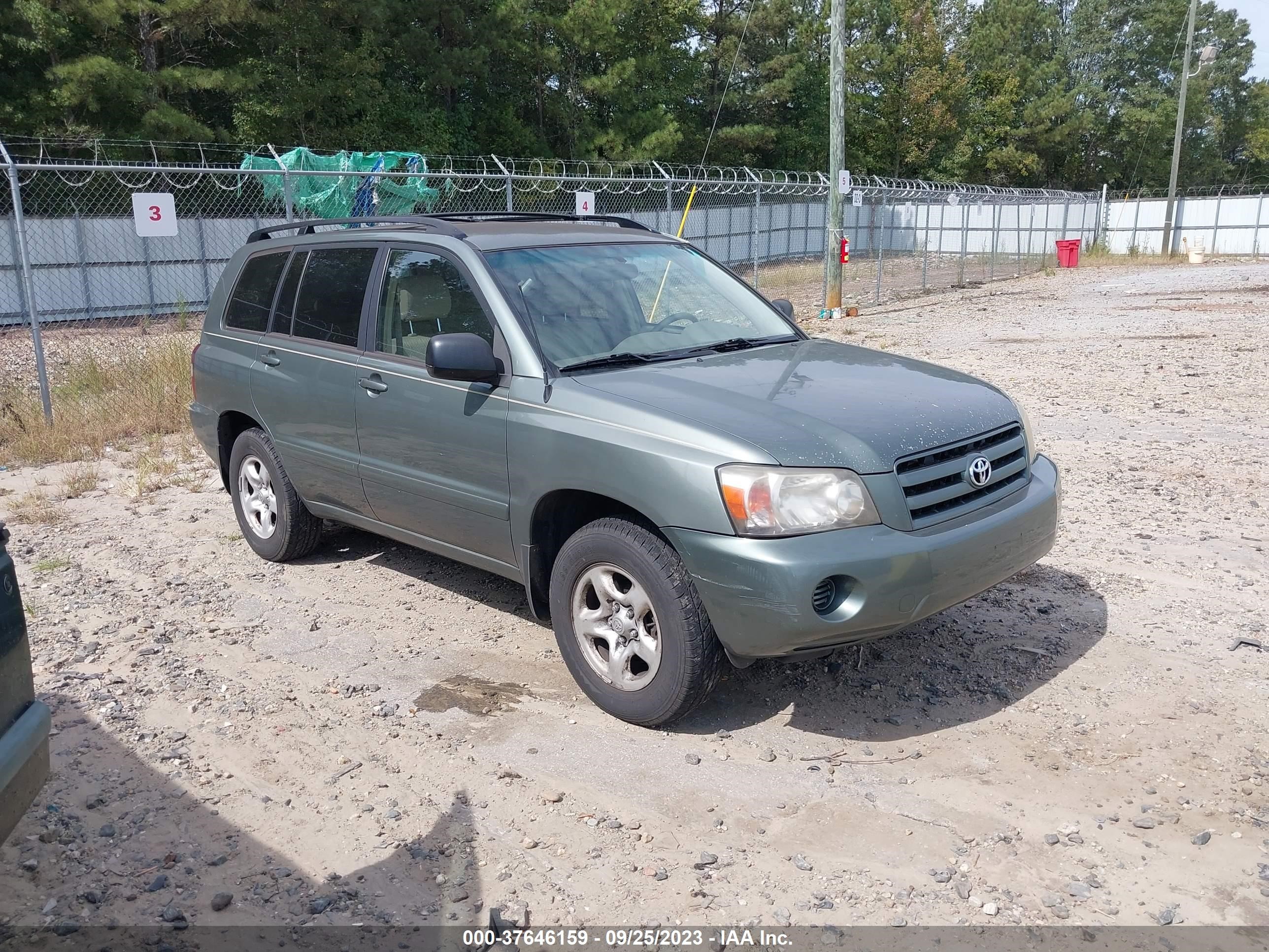 TOYOTA HIGHLANDER 2005 jtehd21a450039896