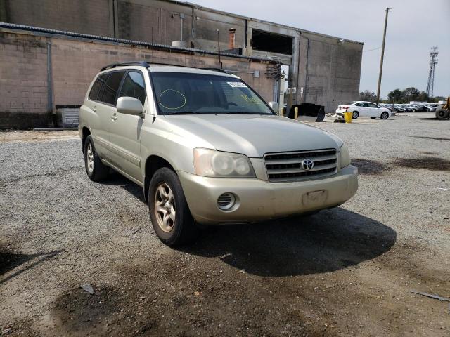 TOYOTA HIGHLANDER 2003 jtehd21a730022717