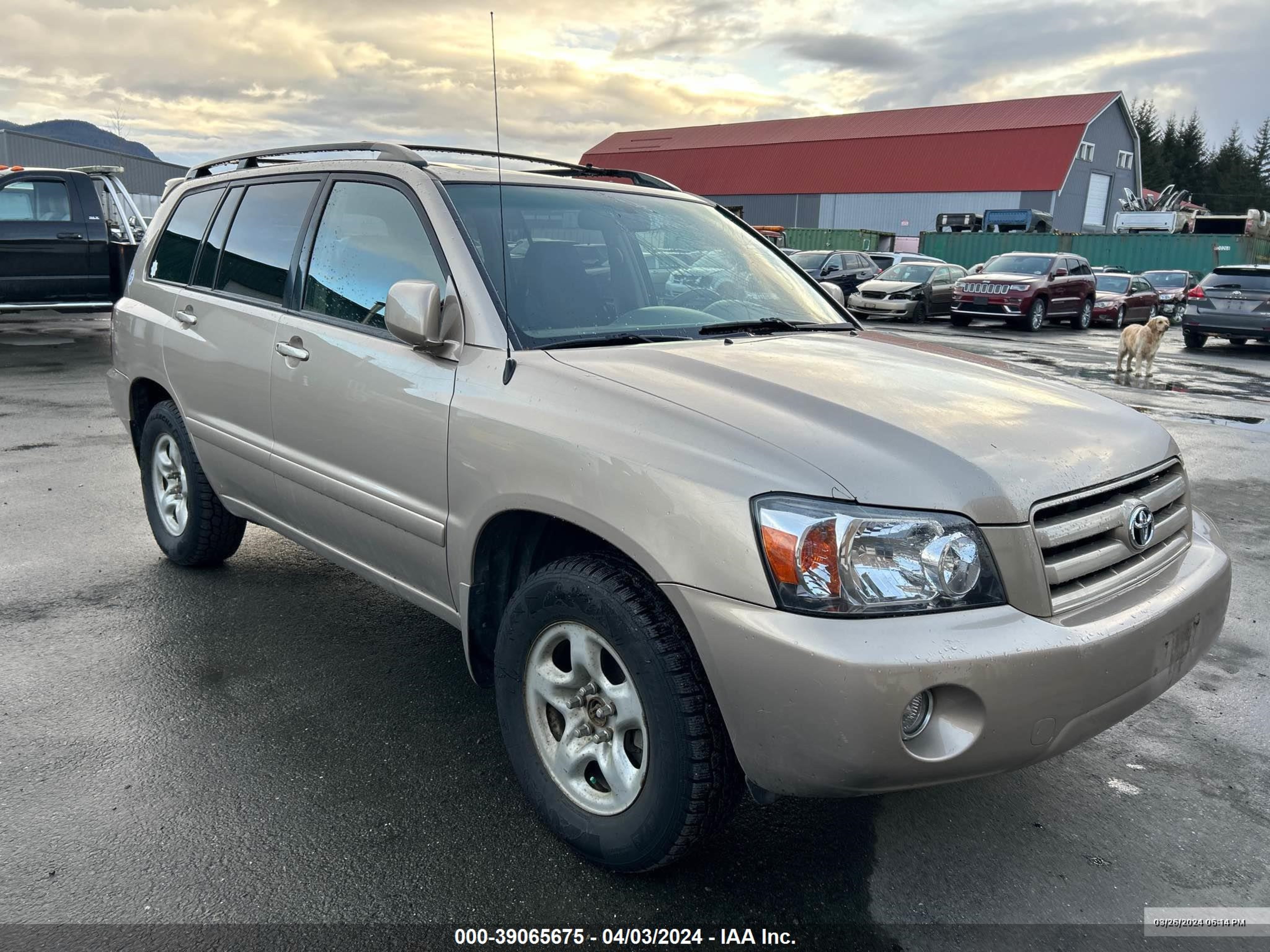 TOYOTA HIGHLANDER 2007 jtehd21a870047292