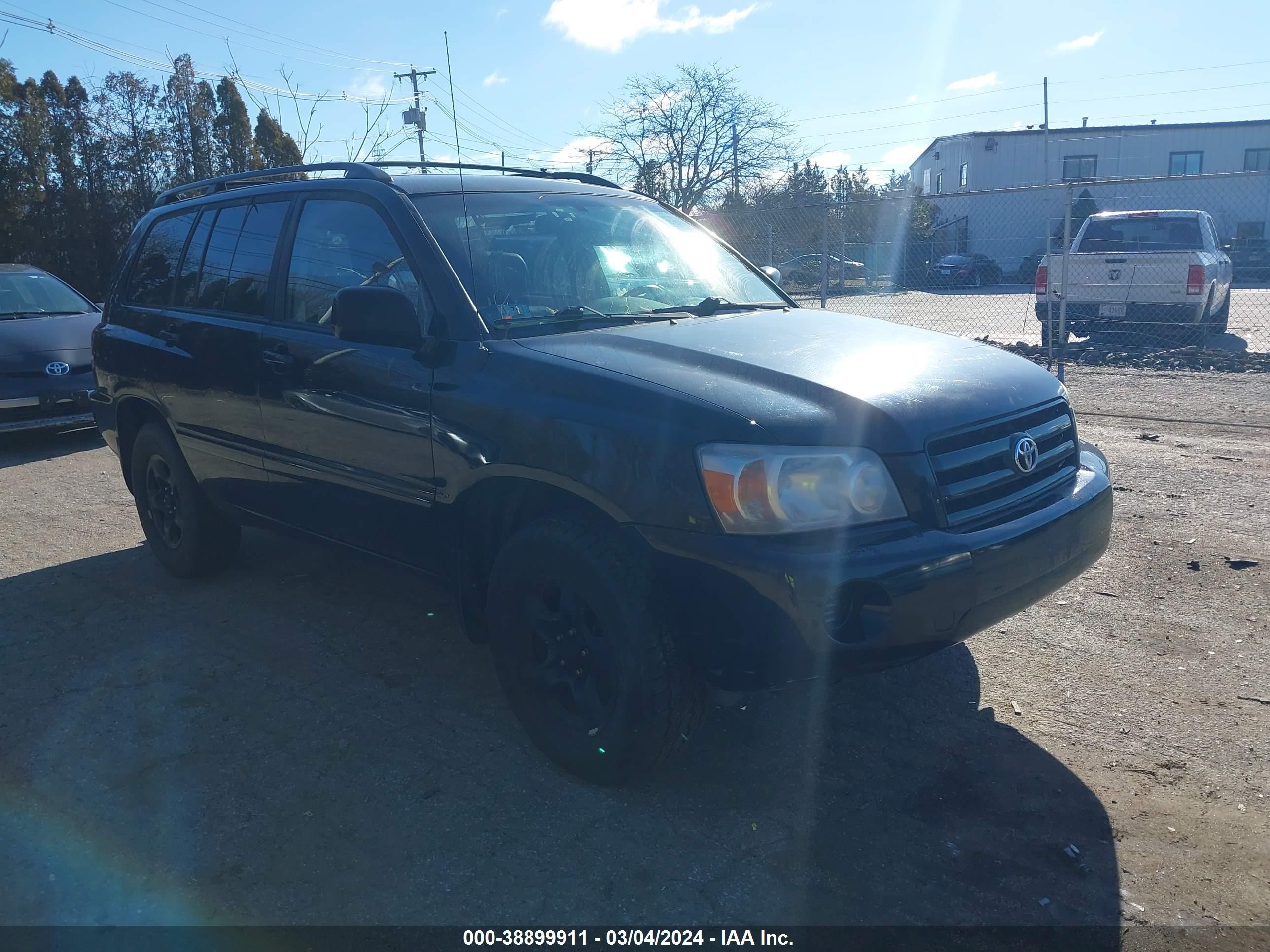 TOYOTA HIGHLANDER 2005 jtehd21a950033706