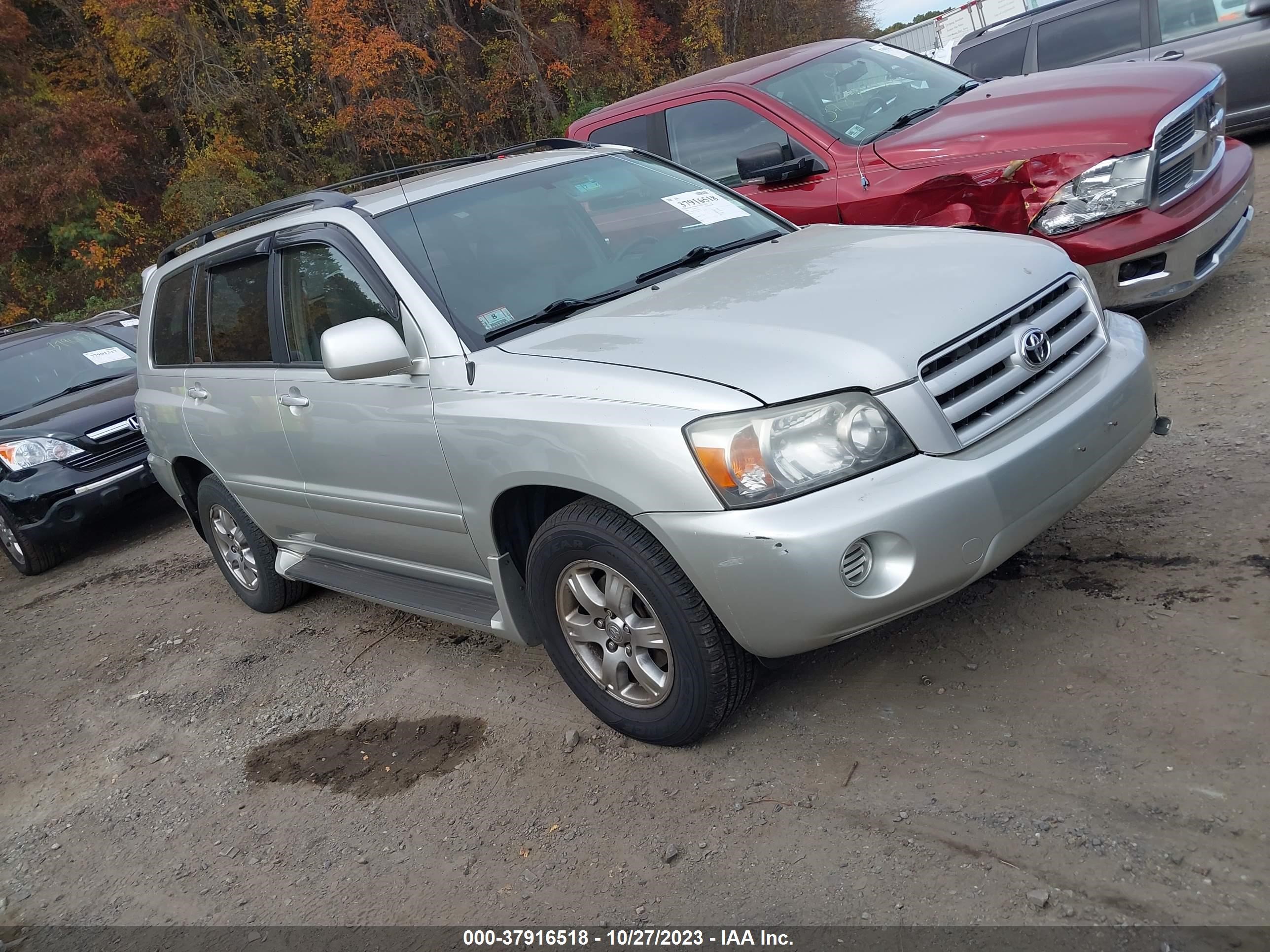 TOYOTA HIGHLANDER 2004 jtehd21ax40029257