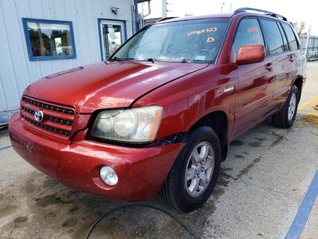 TOYOTA HIGHLANDER 2003 jtehf21a130134701