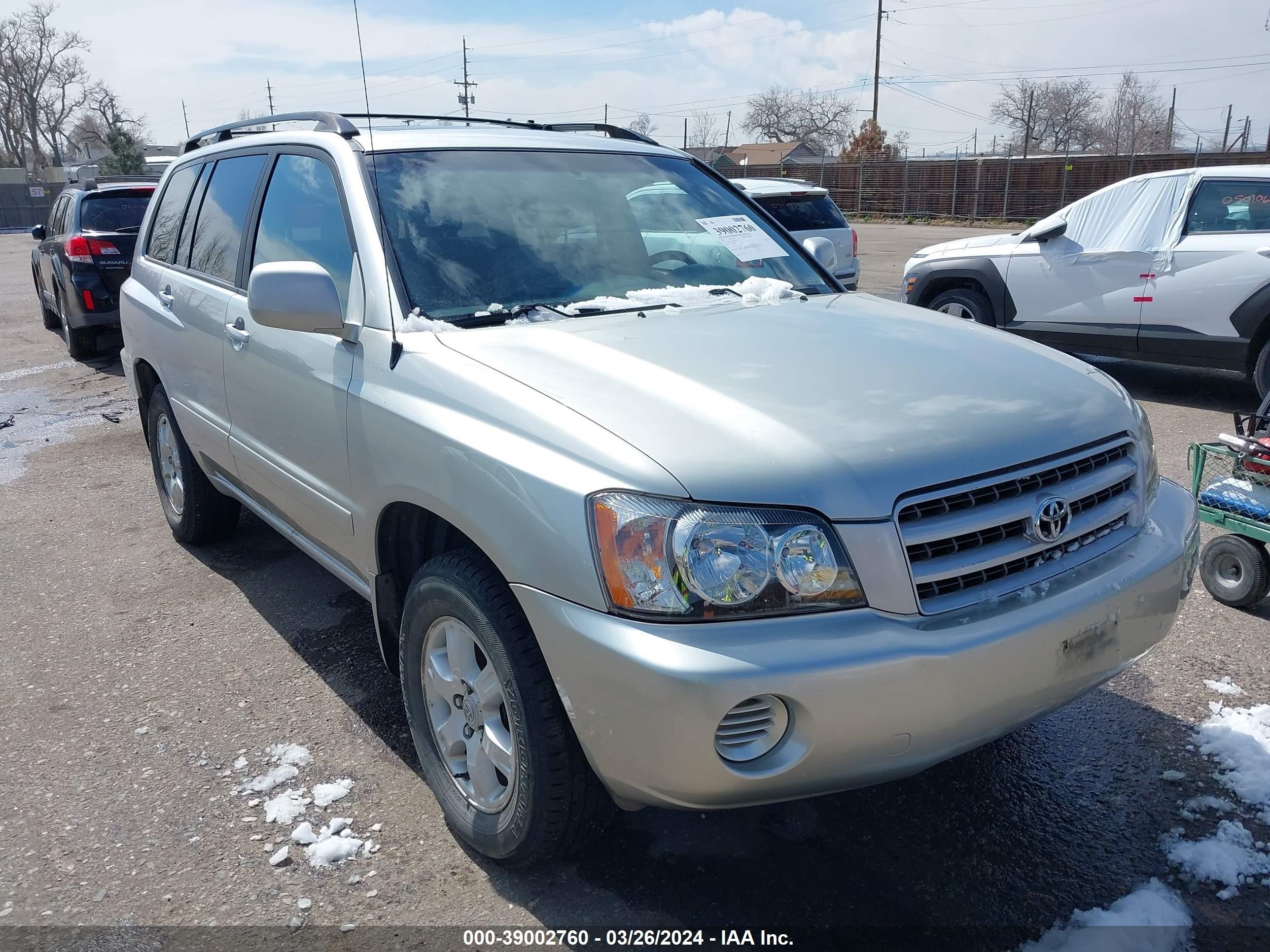 TOYOTA HIGHLANDER 2002 jtehf21a220082459