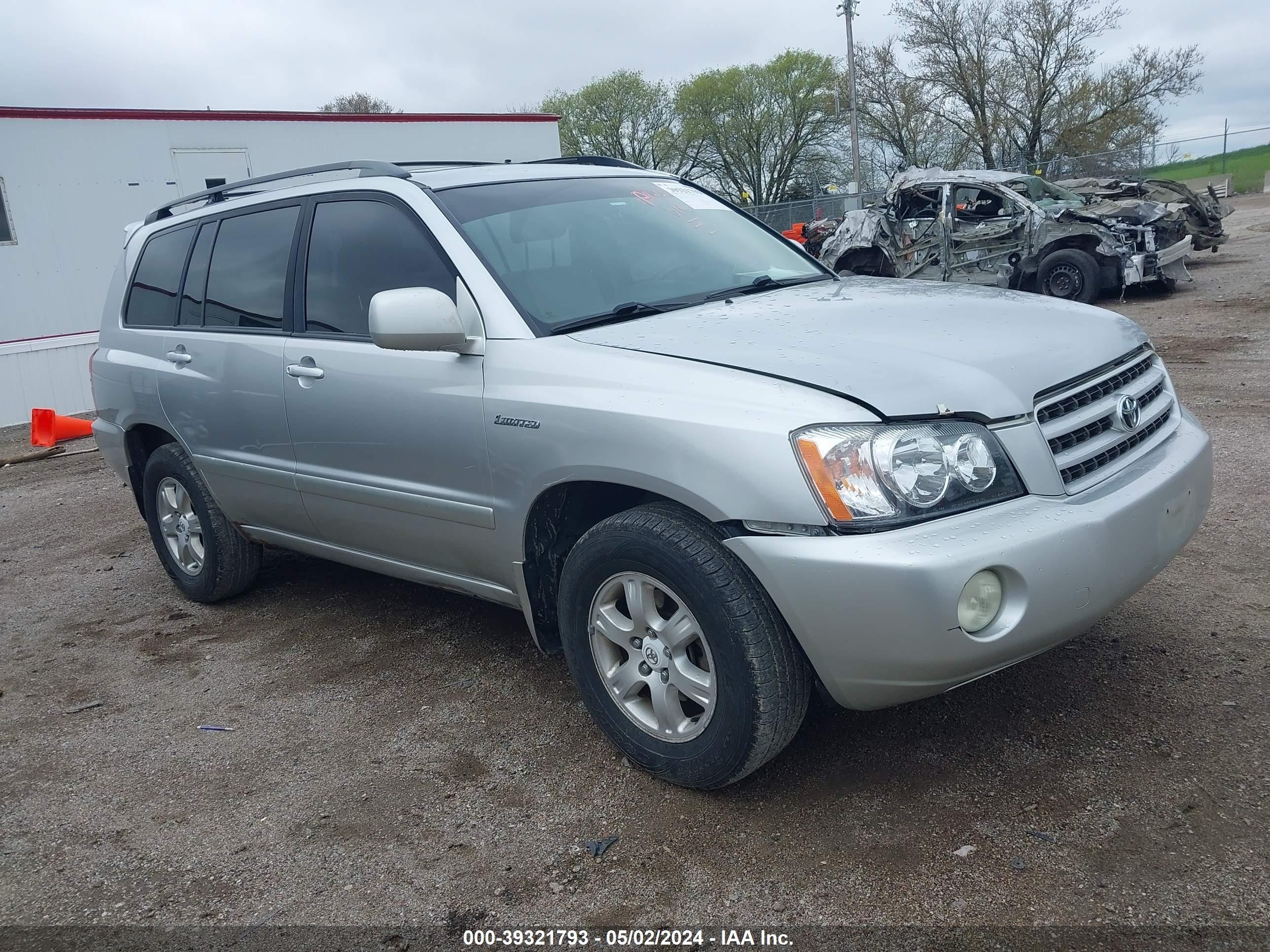 TOYOTA HIGHLANDER 2001 jtehf21a310001970