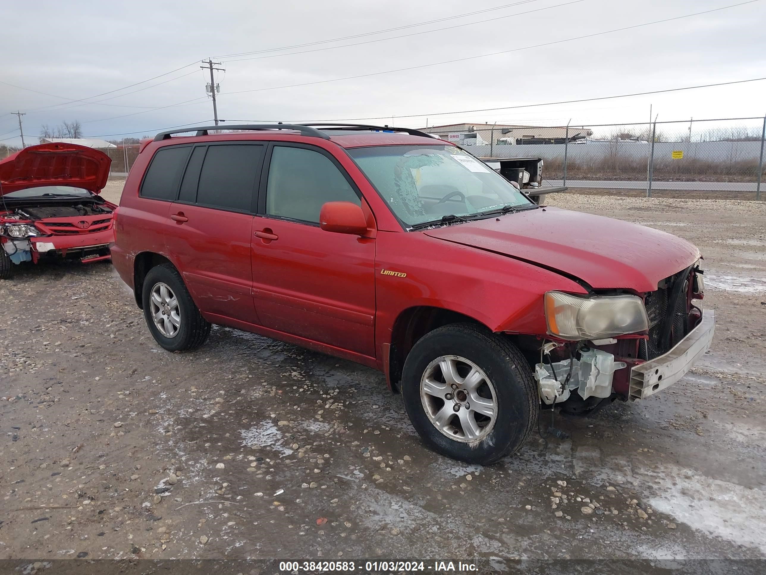 TOYOTA HIGHLANDER 2002 jtehf21a320046747