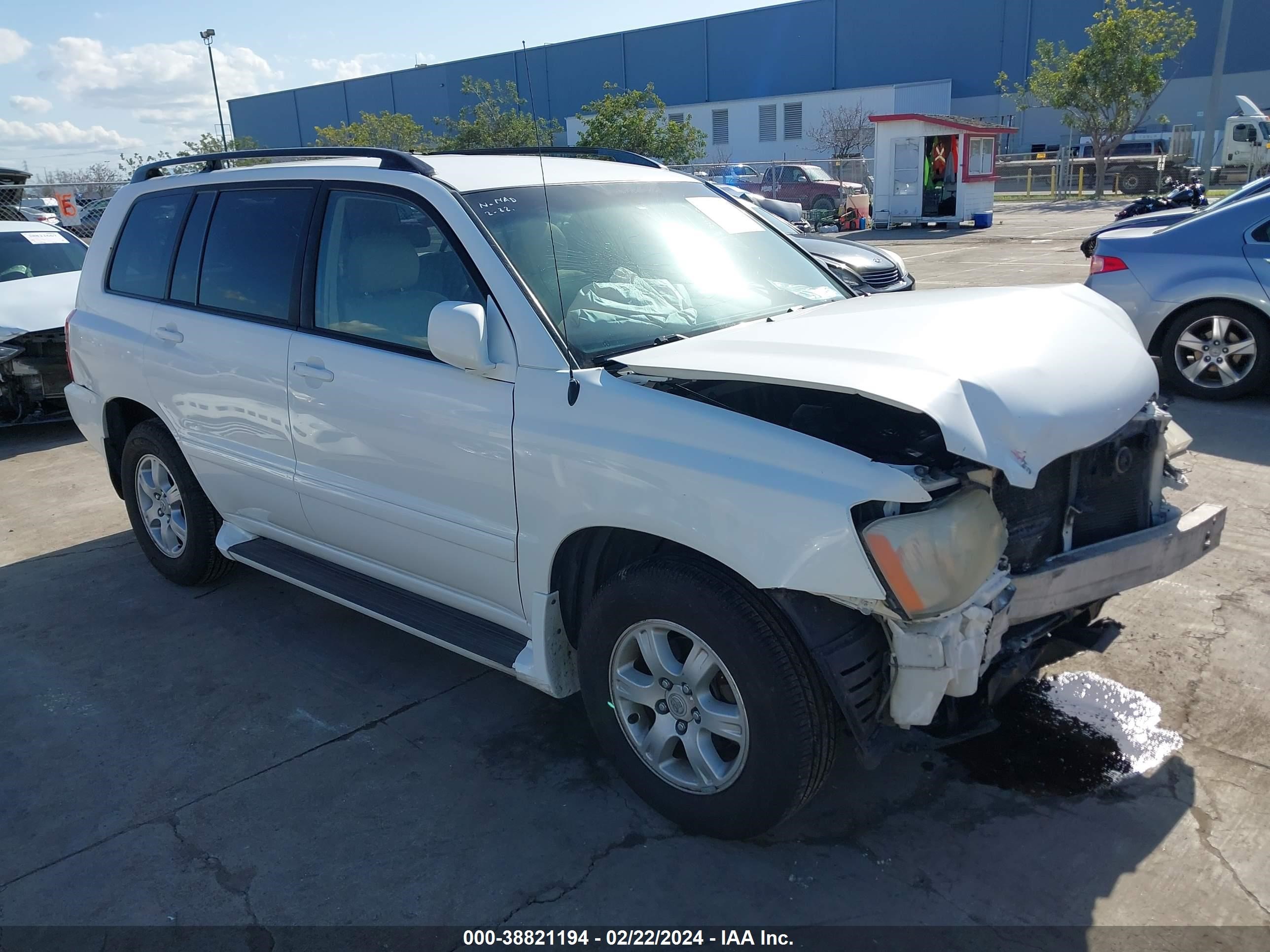 TOYOTA HIGHLANDER 2003 jtehf21a330136935