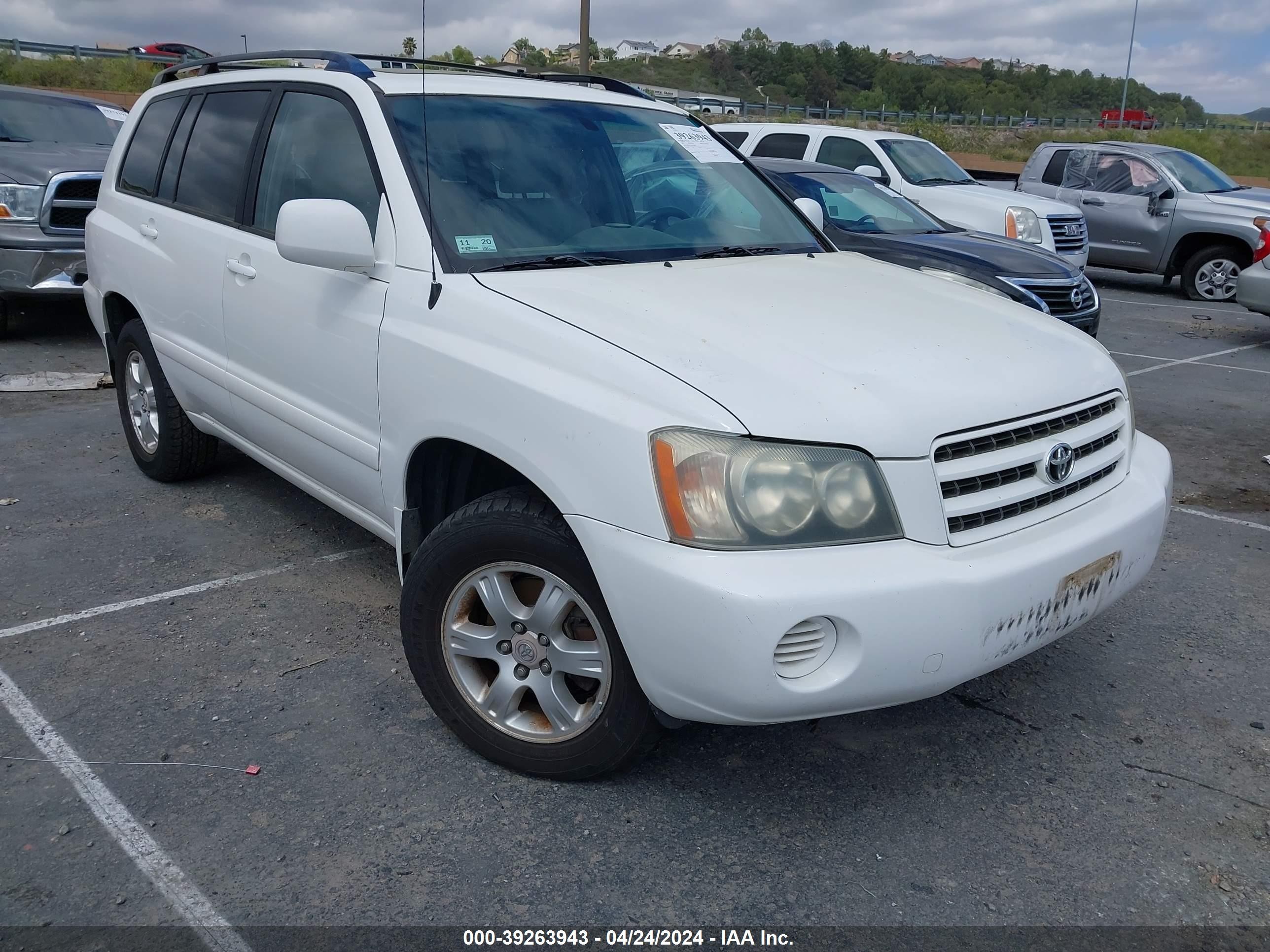 TOYOTA HIGHLANDER 2001 jtehf21a410012699