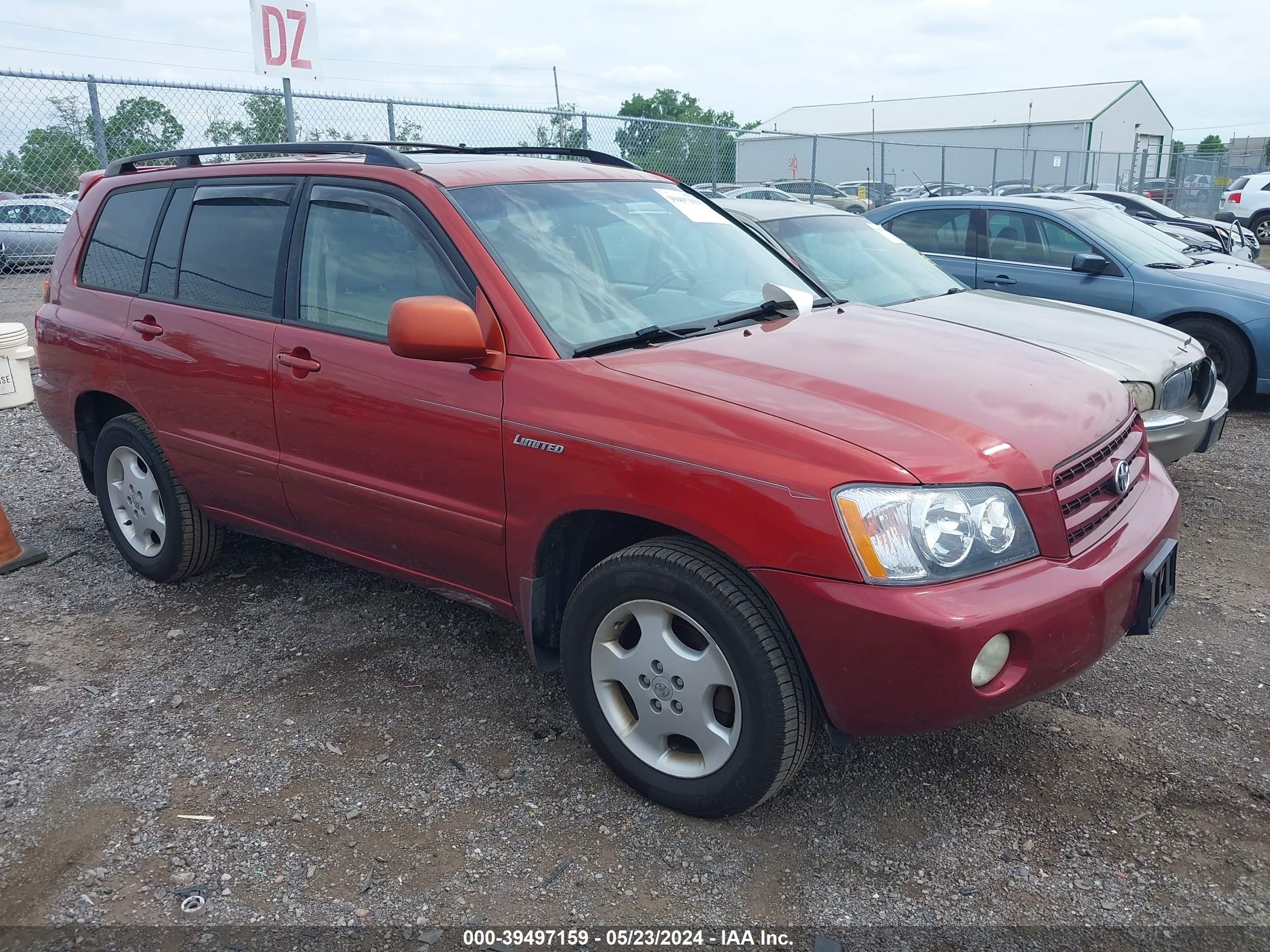 TOYOTA HIGHLANDER 2003 jtehf21a430116340