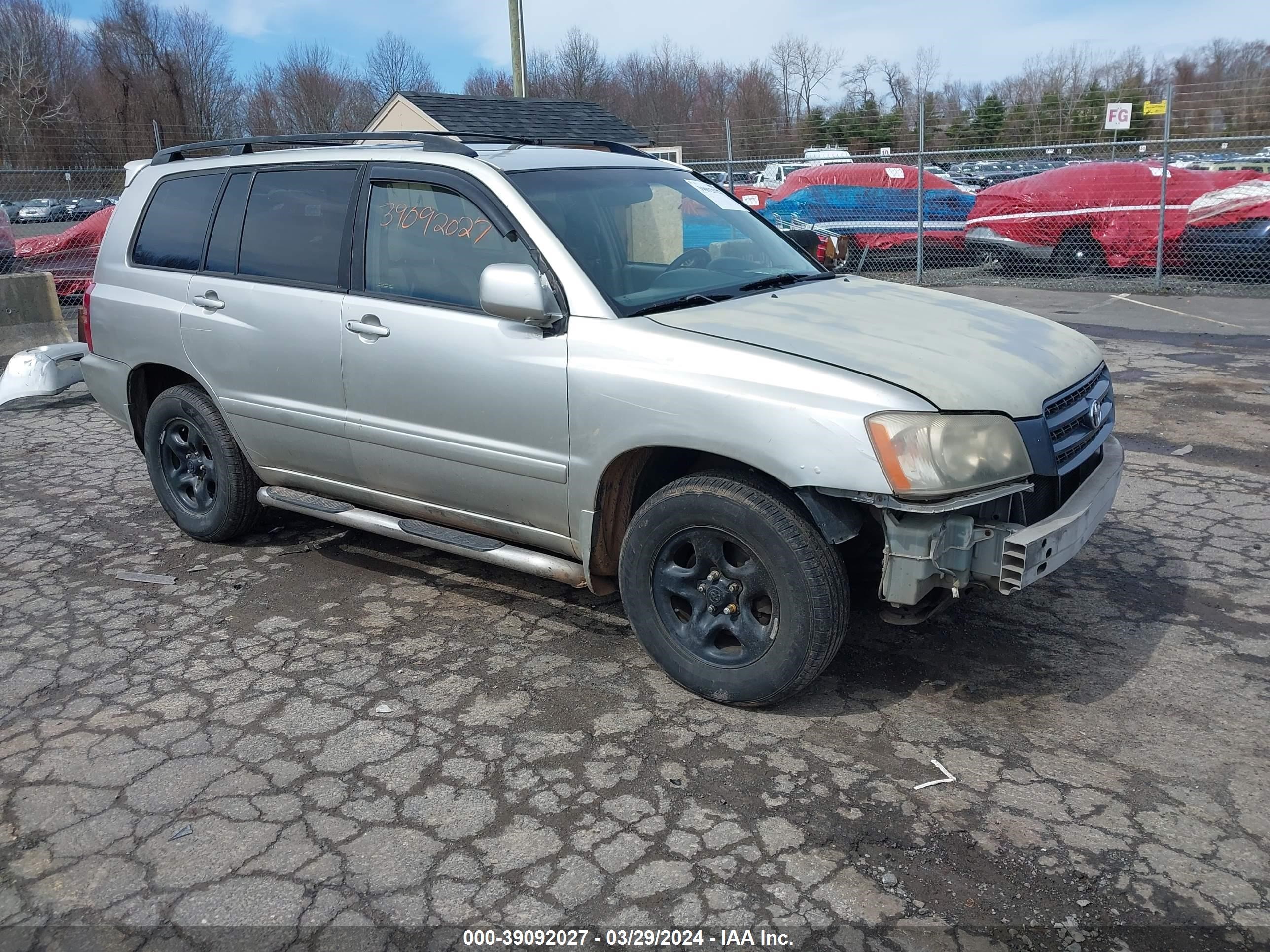 TOYOTA HIGHLANDER 2001 jtehf21a510035313