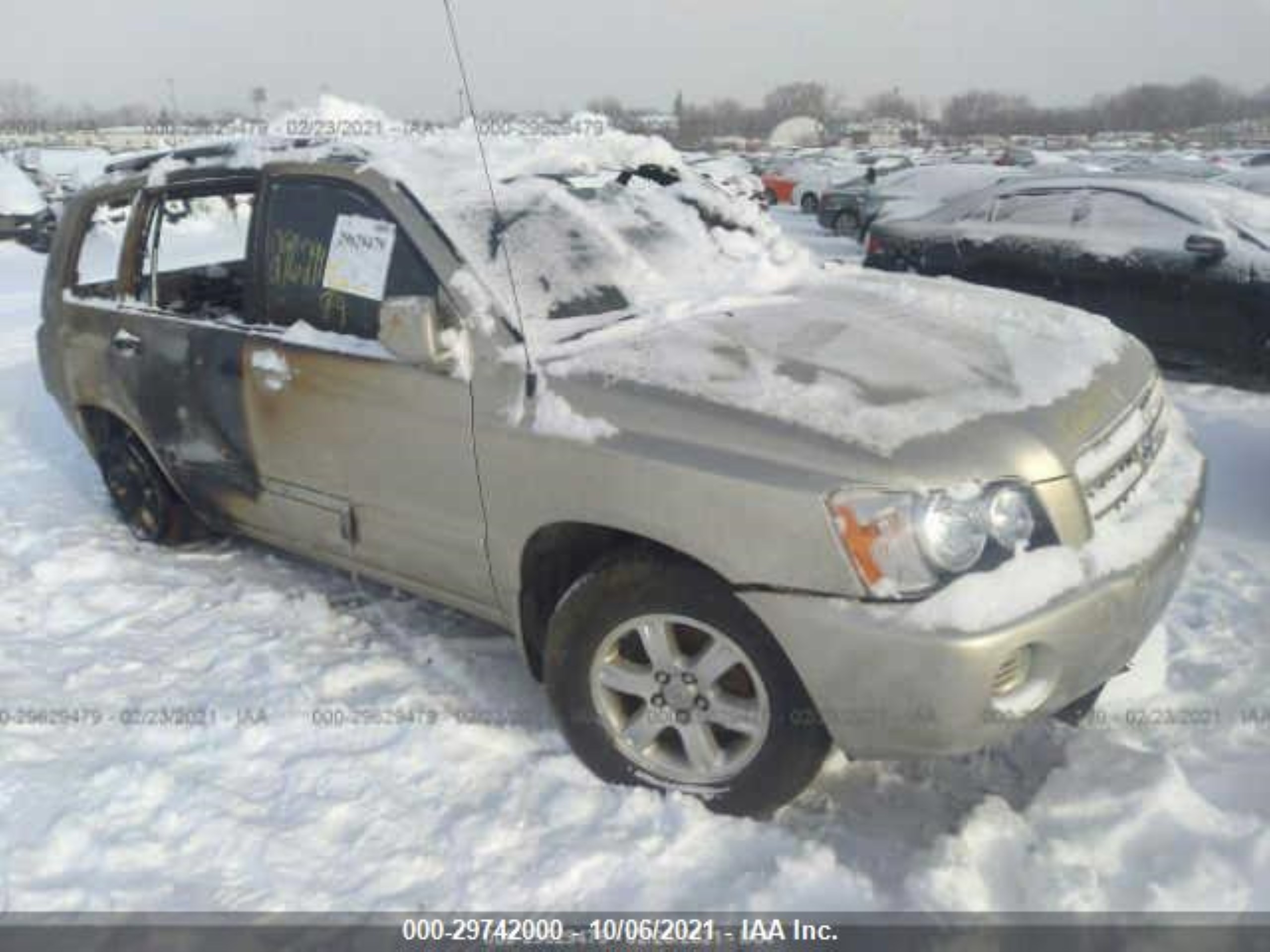 TOYOTA HIGHLANDER 2001 jtehf21a710002331