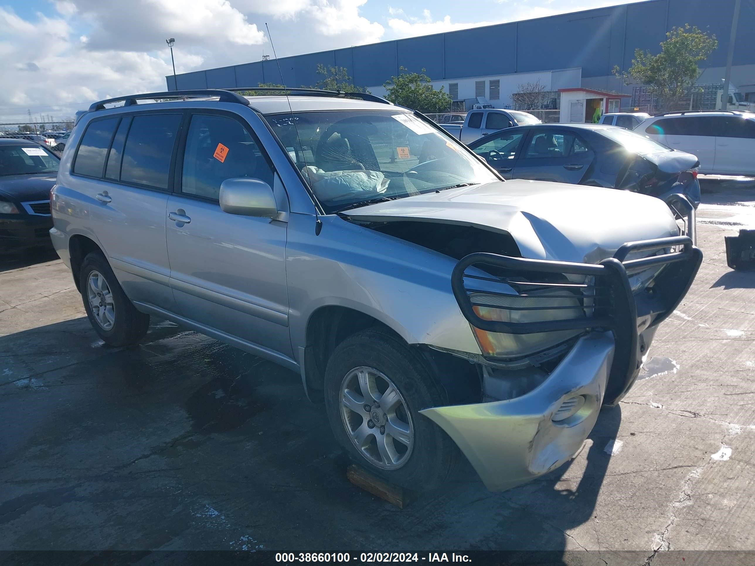 TOYOTA HIGHLANDER 2001 jtehf21a710027407