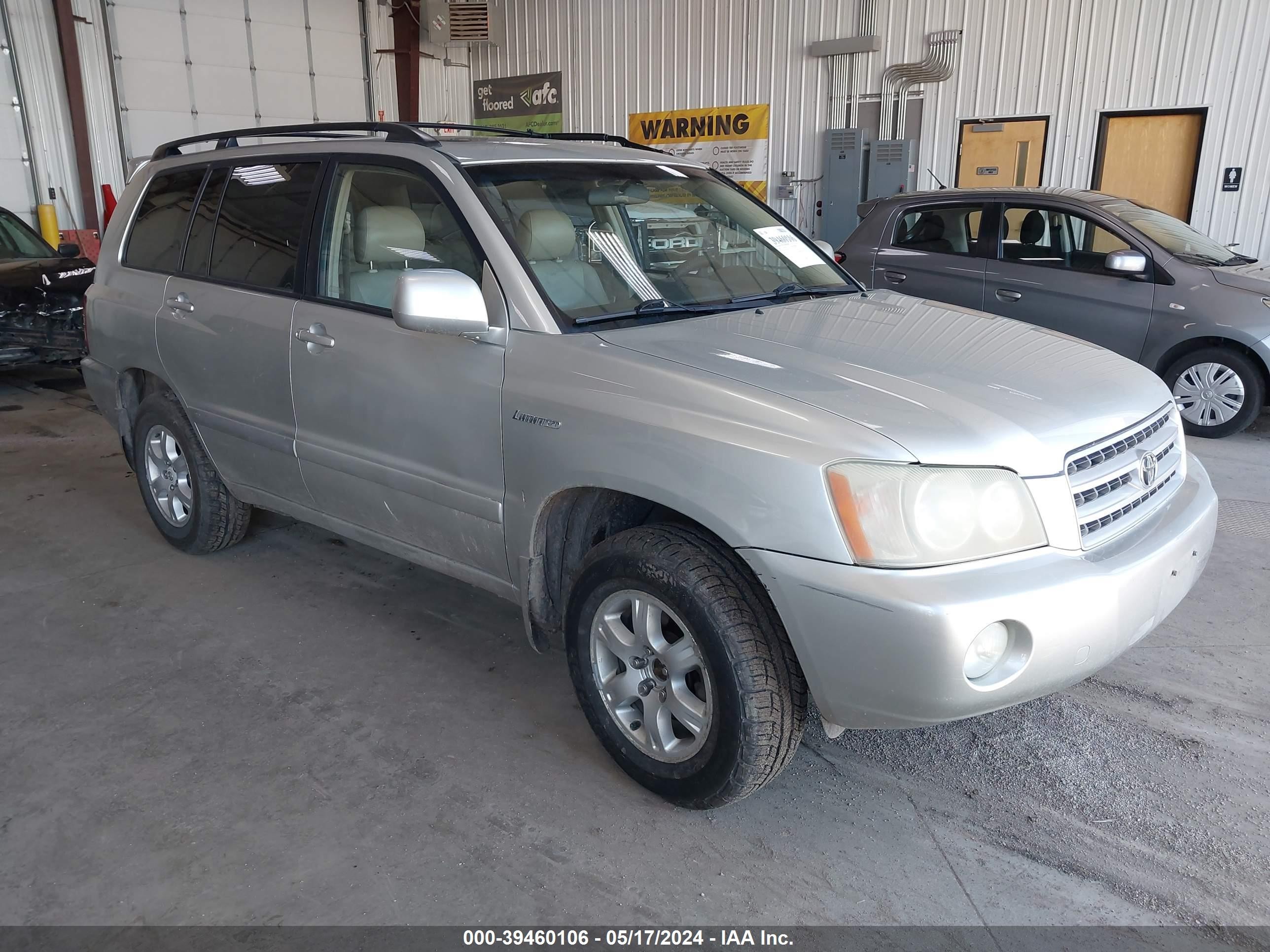 TOYOTA HIGHLANDER 2003 jtehf21a730146531