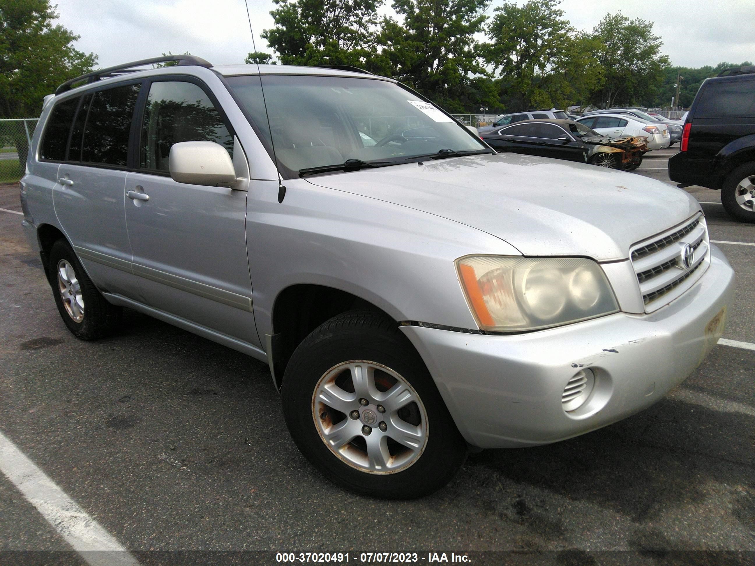 TOYOTA HIGHLANDER 2002 jtehf21a820084524