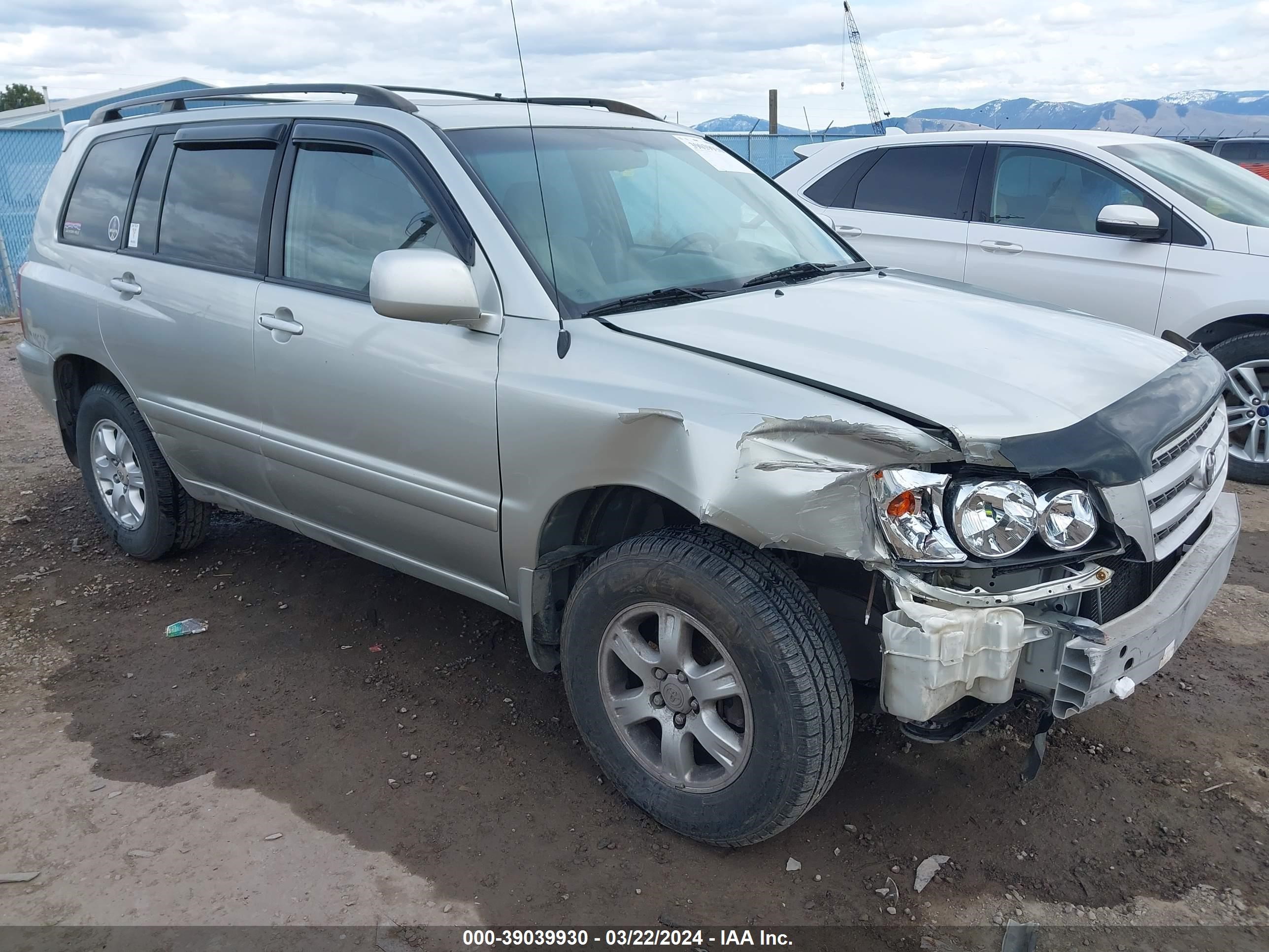 TOYOTA HIGHLANDER 2003 jtehf21a830124652