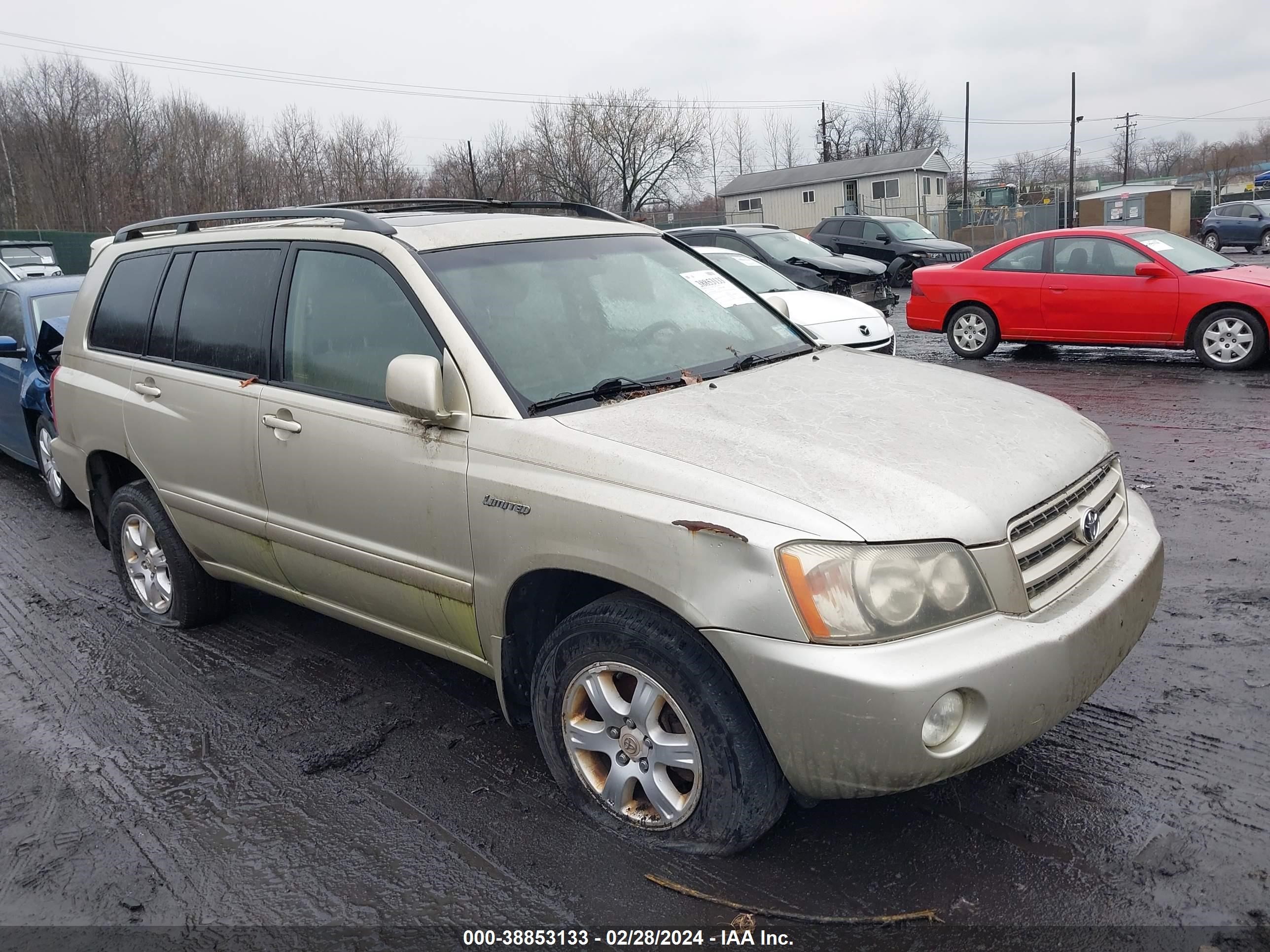 TOYOTA HIGHLANDER 2003 jtehf21a930118827