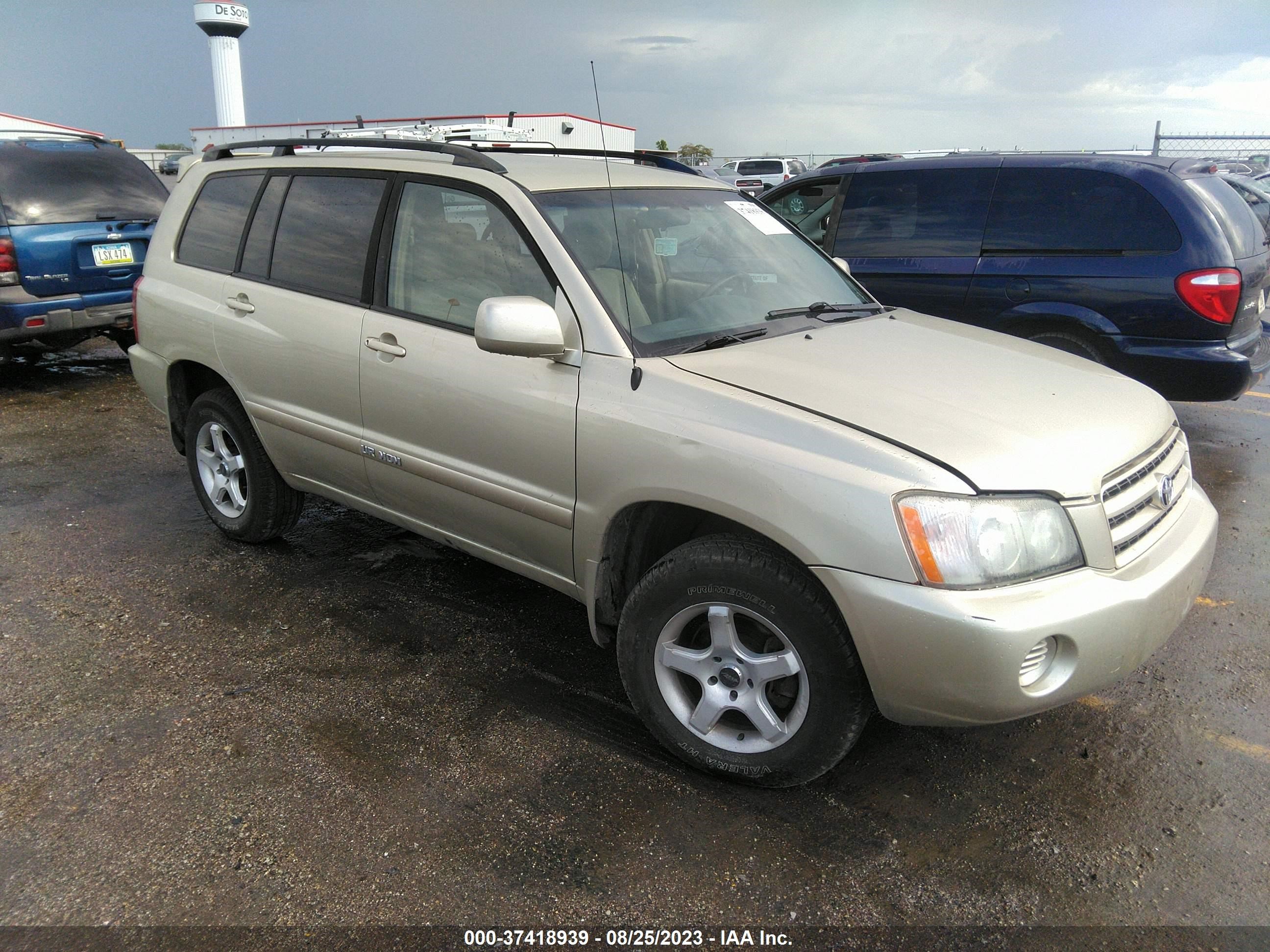 TOYOTA HIGHLANDER 2003 jtehf21a930122960