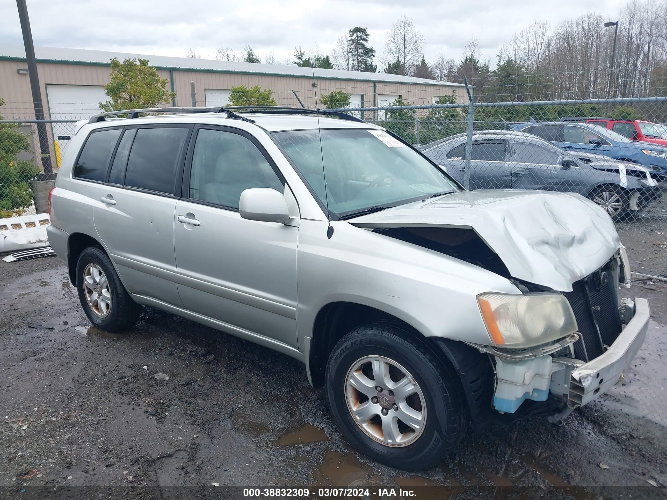 TOYOTA HIGHLANDER 2003 jtehf21a930142464