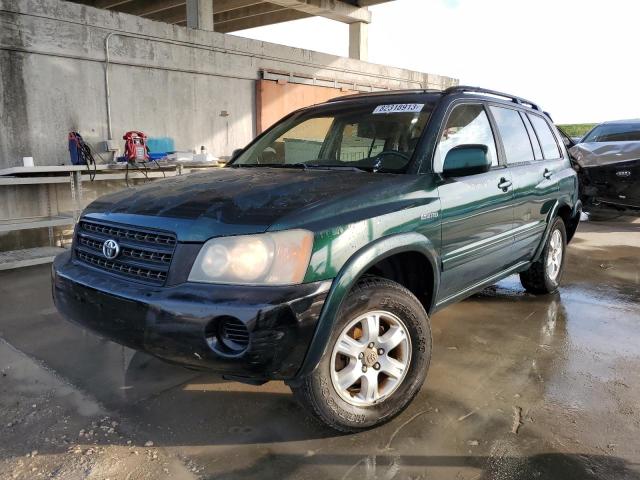 TOYOTA HIGHLANDER 2001 jtehf21ax10026560