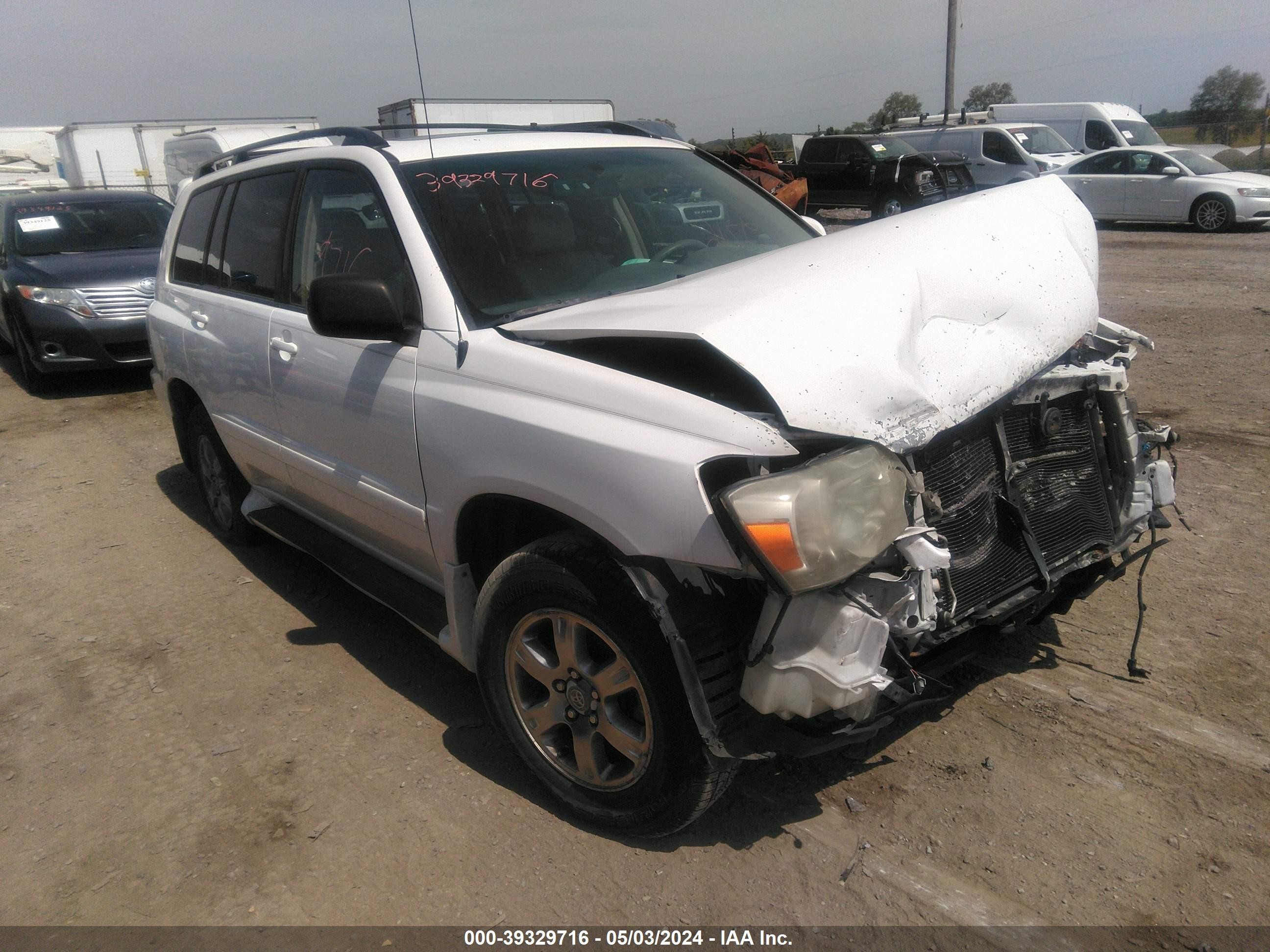 TOYOTA HIGHLANDER 2007 jtehp21a070224652