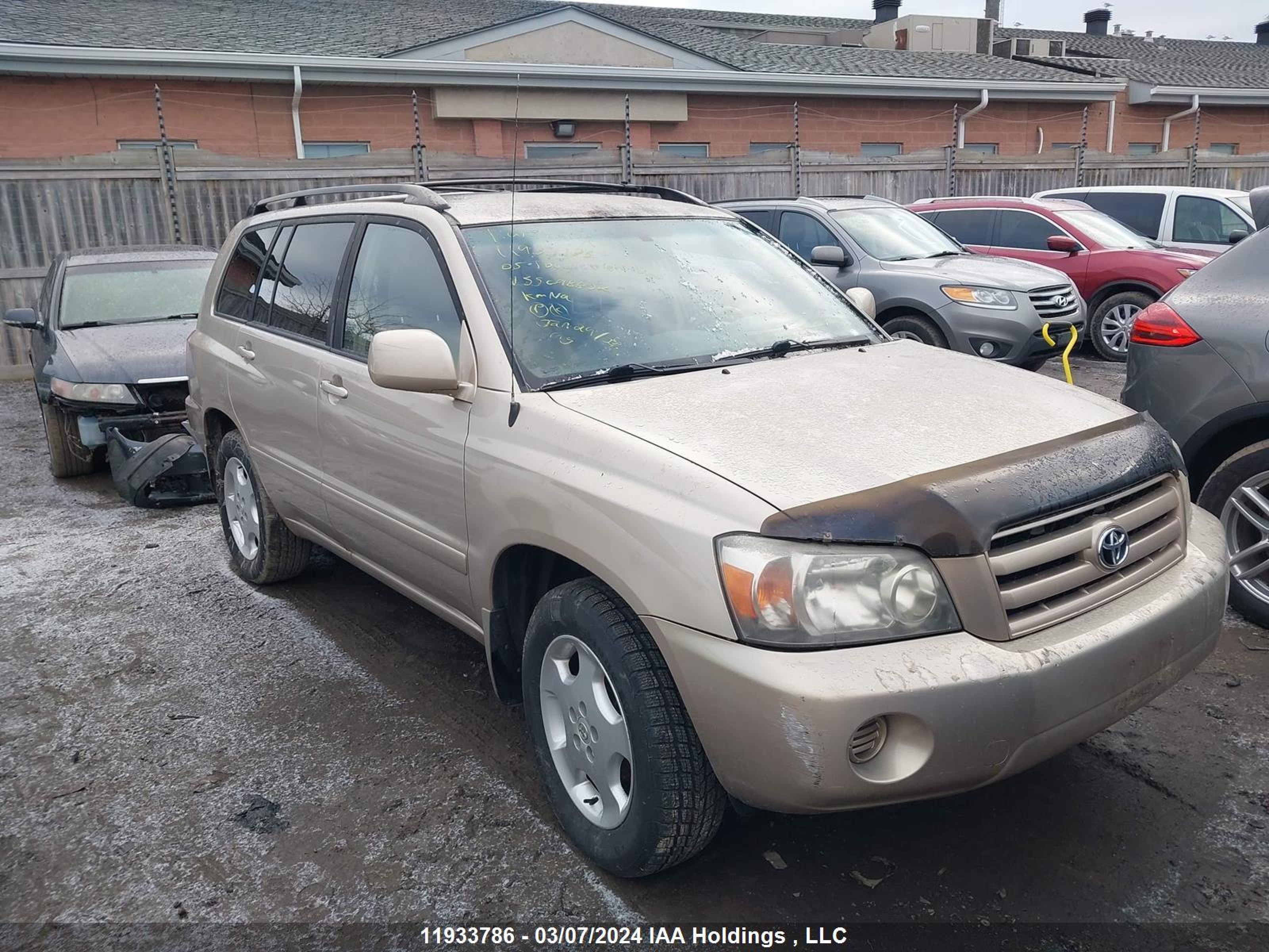 TOYOTA HIGHLANDER 2005 jtehp21a550098852