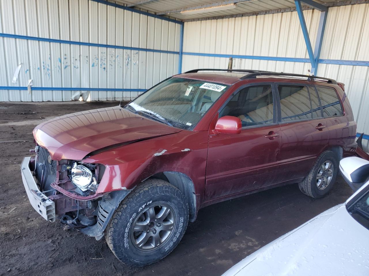 TOYOTA HIGHLANDER 2007 jtehp21a570187484