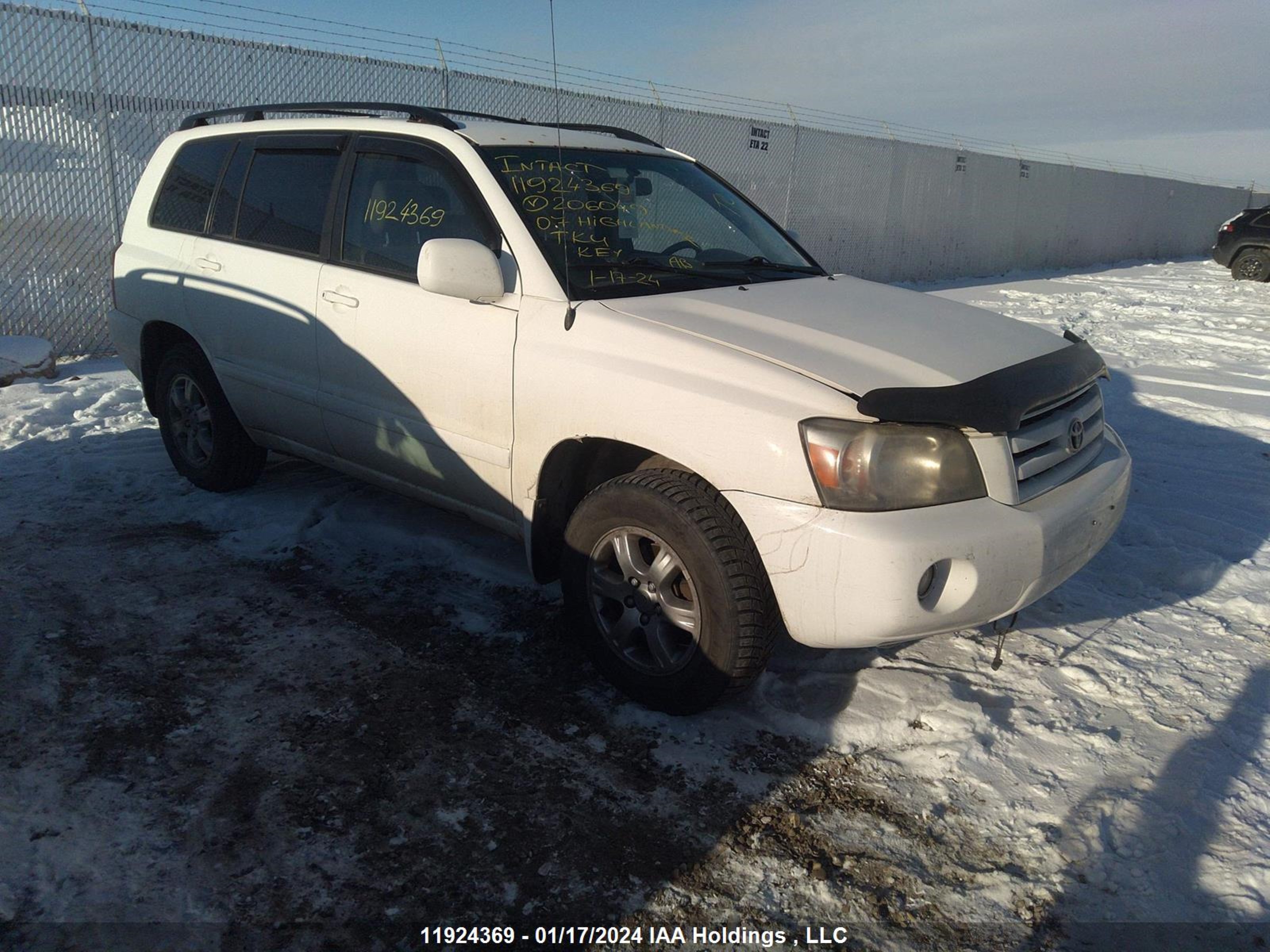 TOYOTA HIGHLANDER 2007 jtehp21a770206049