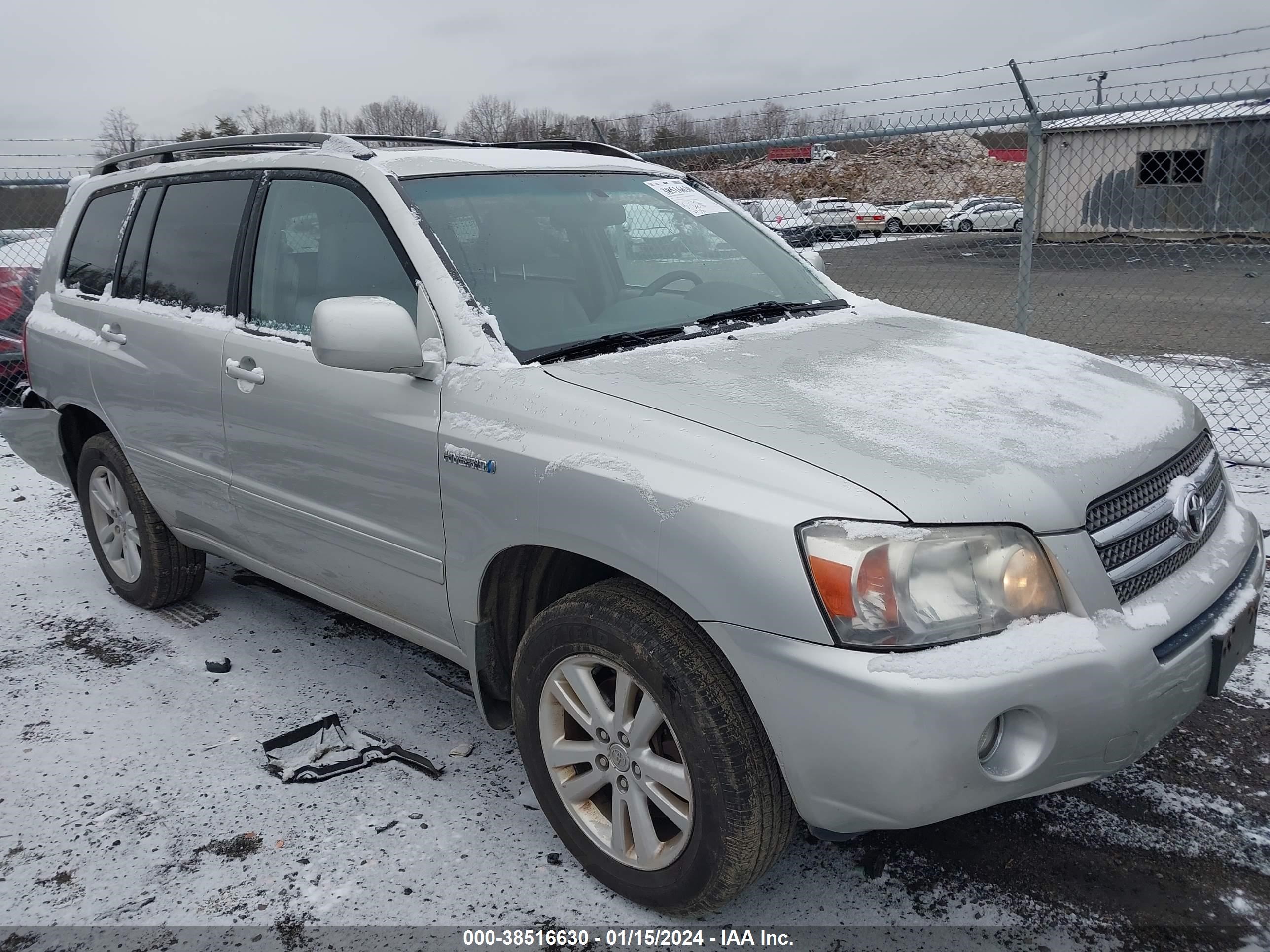 TOYOTA HIGHLANDER 2007 jtehw21a170040405