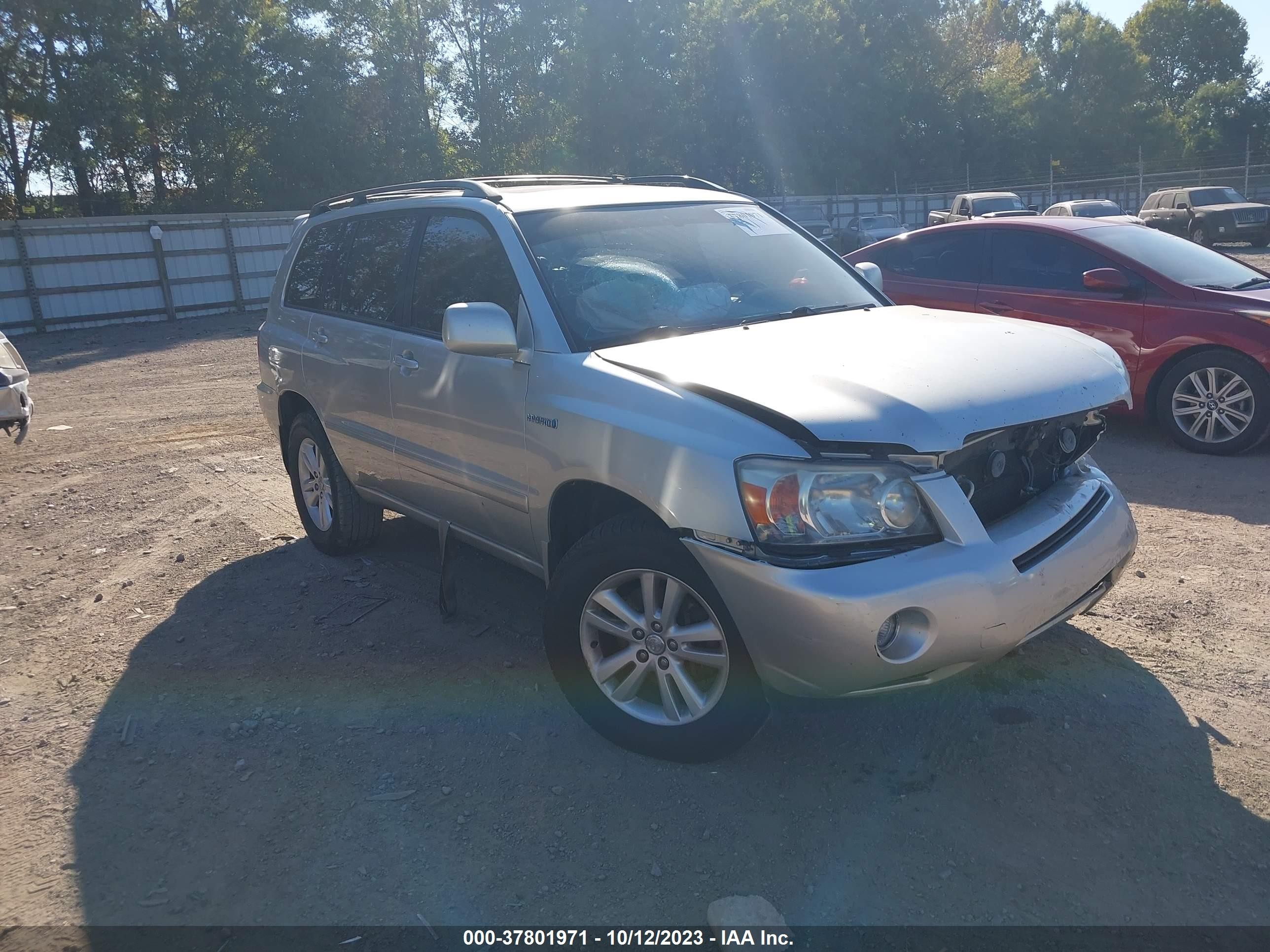 TOYOTA HIGHLANDER 2007 jtehw21a870036898