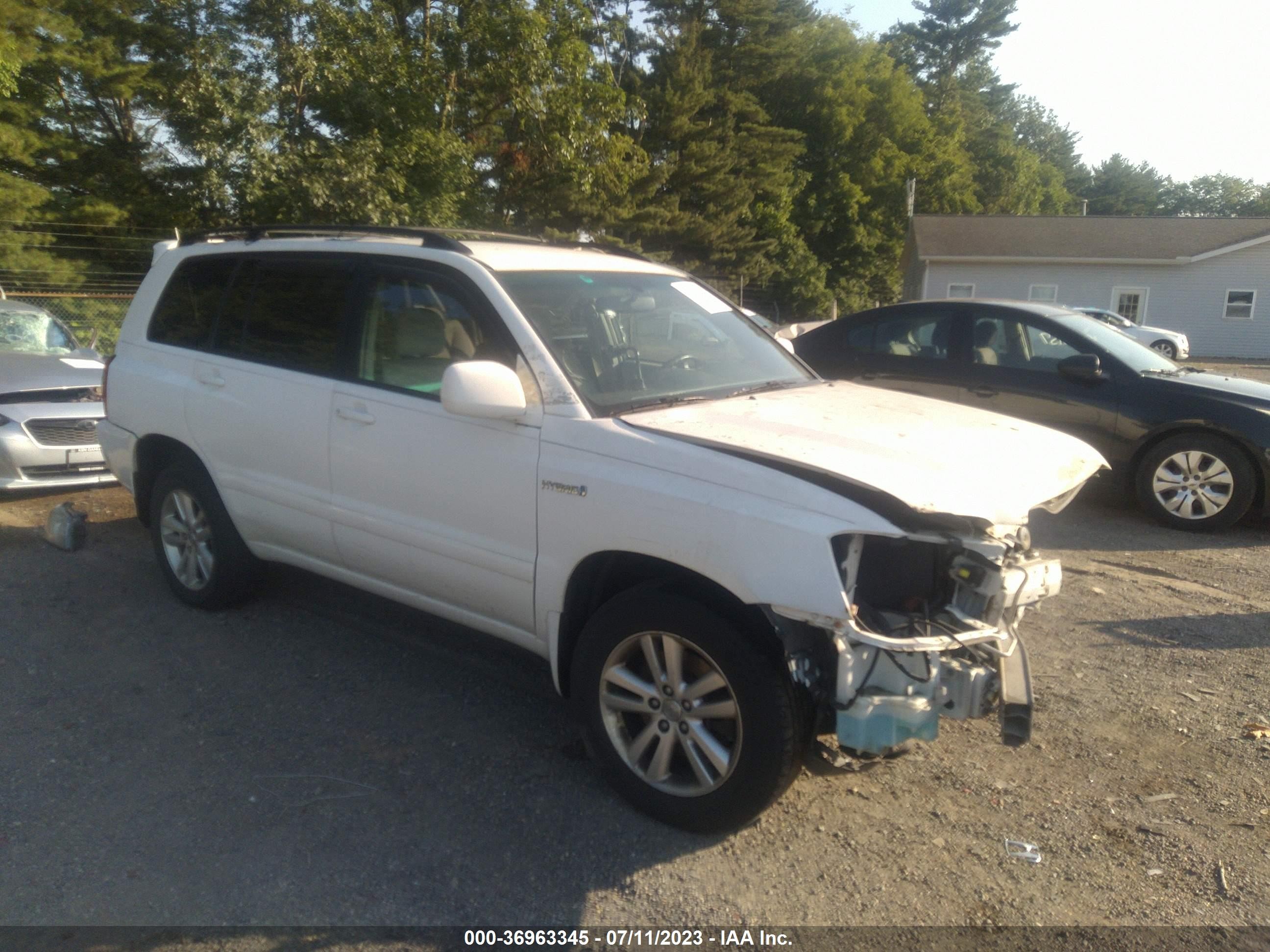 TOYOTA HIGHLANDER 2007 jtehw21a970036389