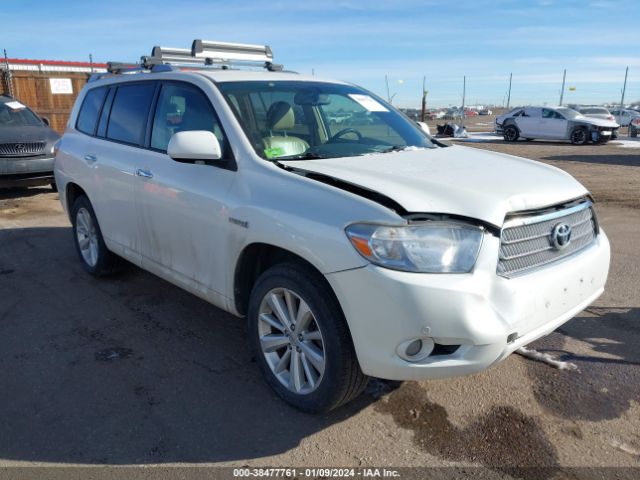 TOYOTA HIGHLANDER HYBRID 2010 jtejw3eh5a2038344