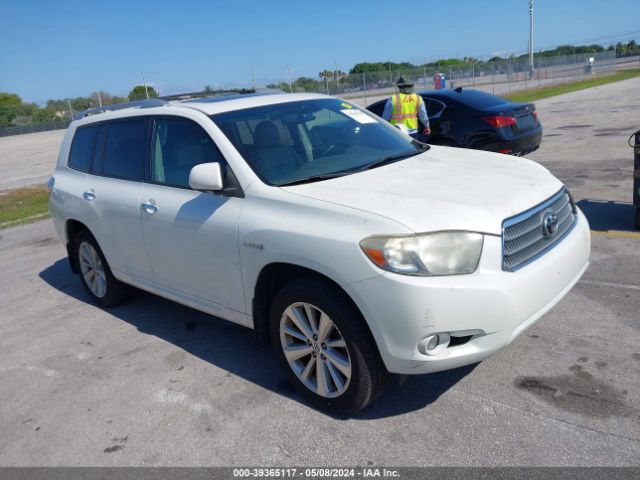 TOYOTA HIGHLANDER HYBRID 2010 jtejw3eh5a2046203