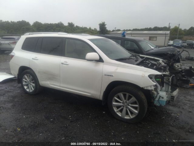 TOYOTA HIGHLANDER HYBRID 2010 jtejw3eh9a2038556