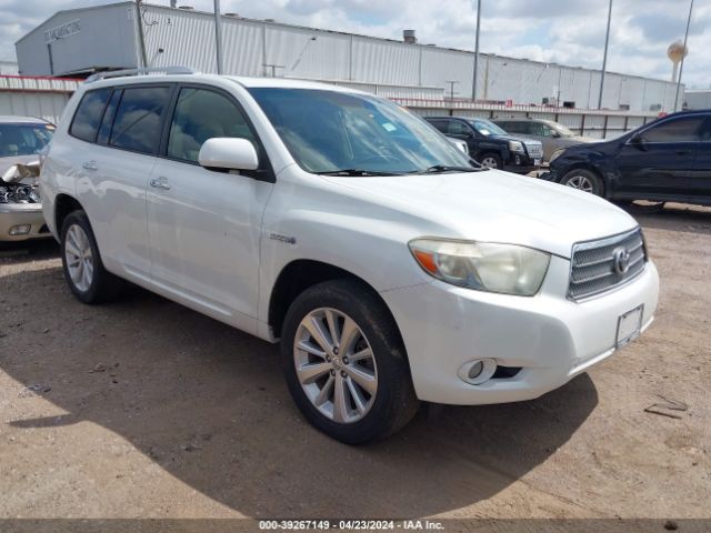 TOYOTA HIGHLANDER HYBRID 2010 jtejw3ehxa2045418