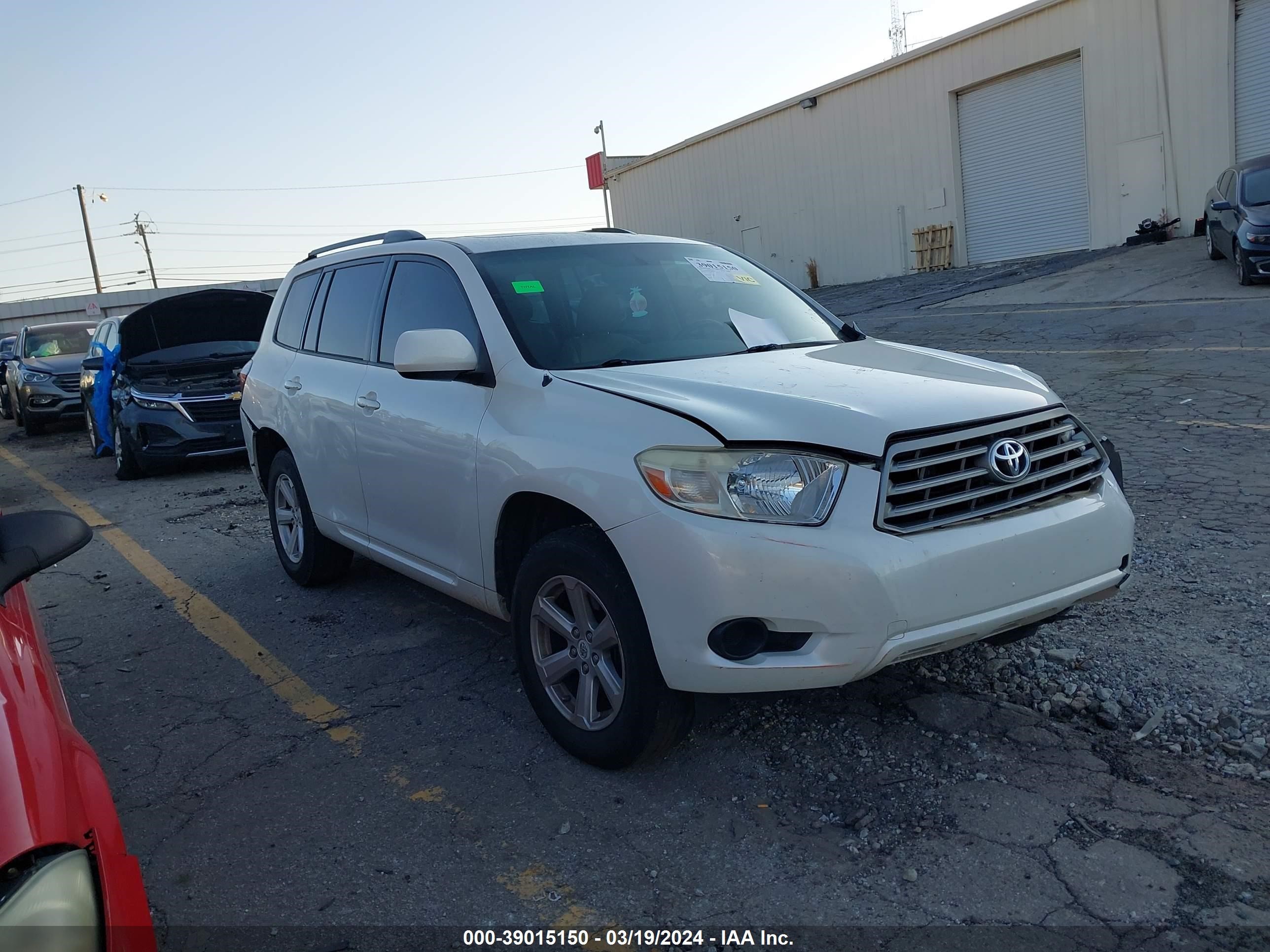 TOYOTA HIGHLANDER 2010 jtezk3eh4a2096184