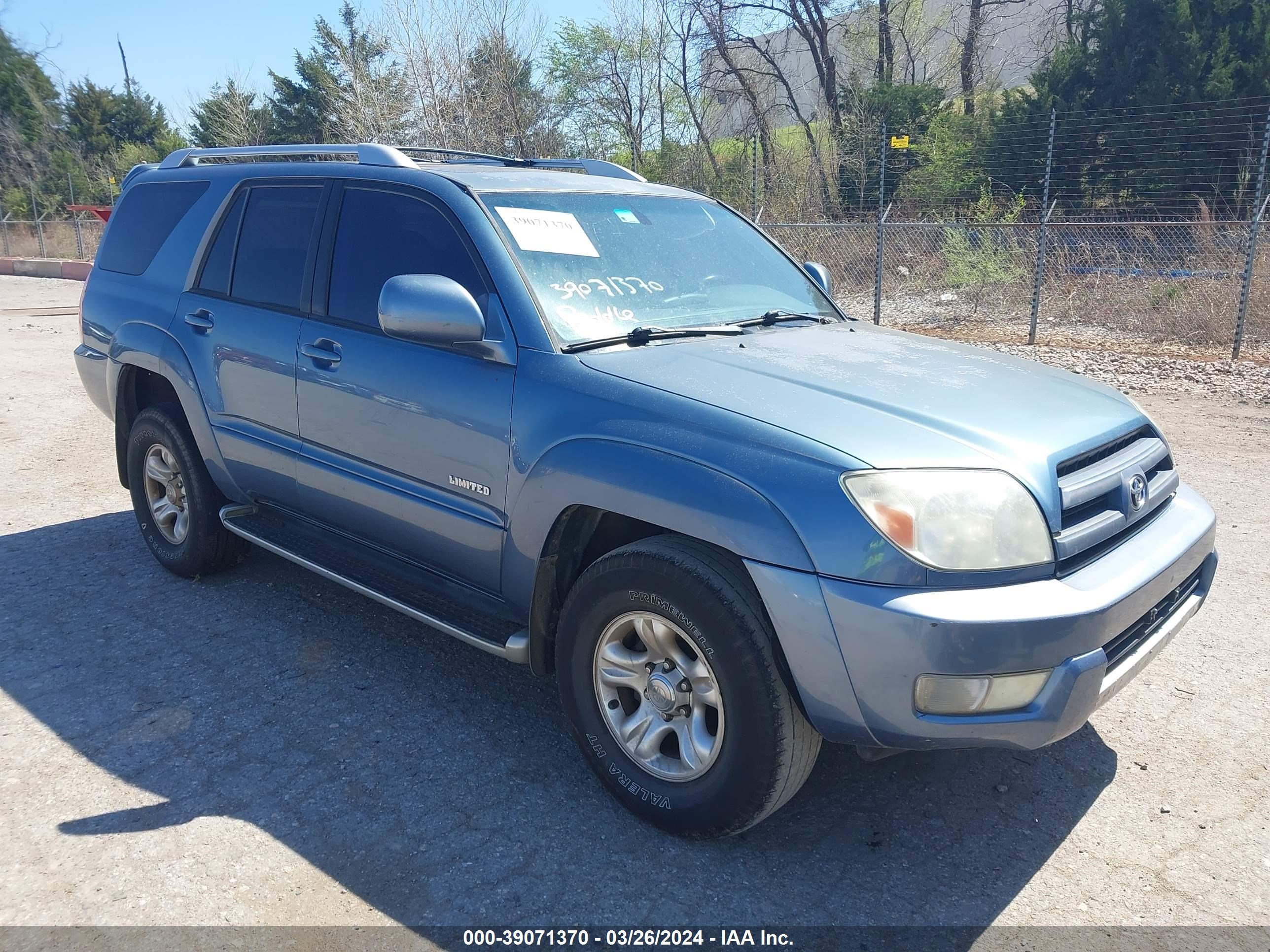 TOYOTA 4RUNNER 2003 jtezu17r738005980