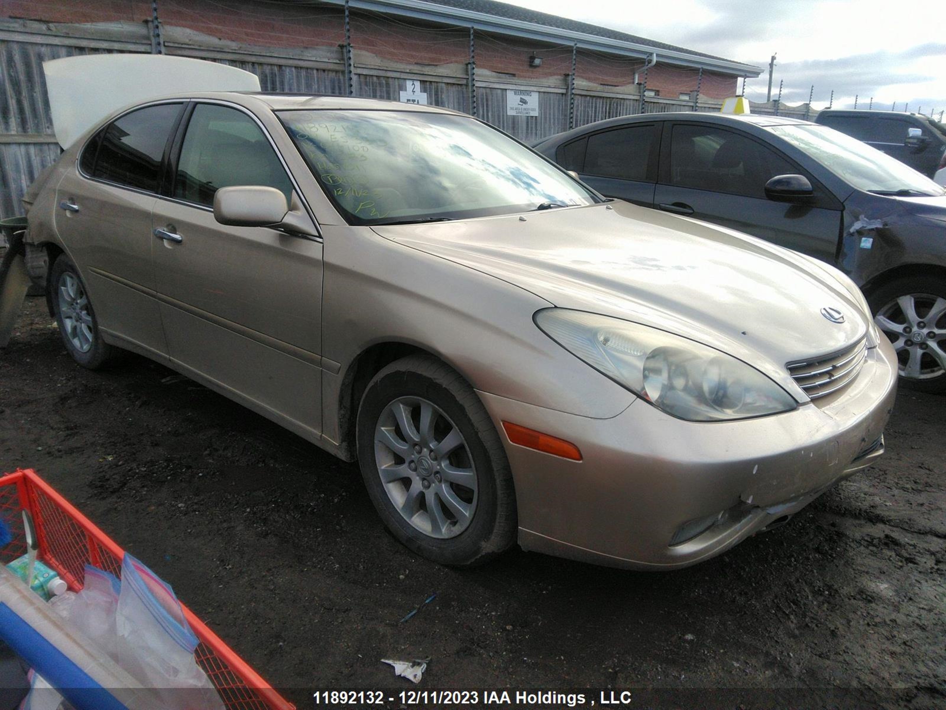 LEXUS ES 2004 jthba30g045016100