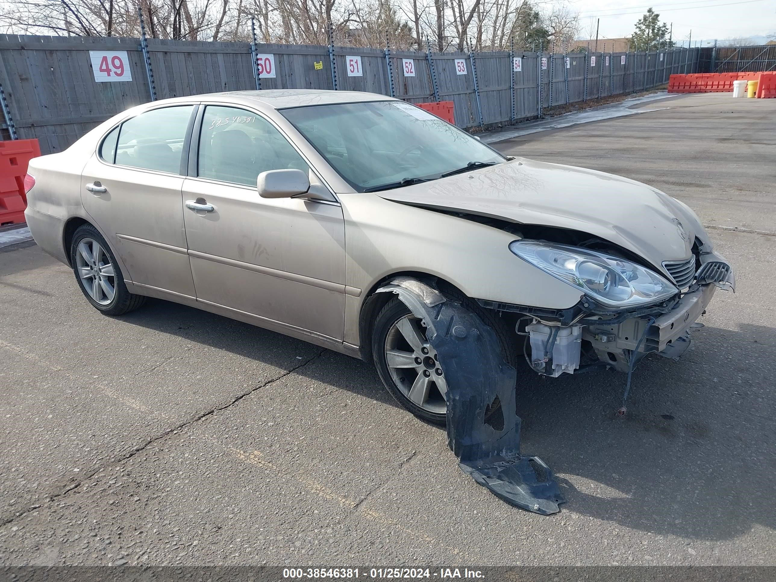 LEXUS ES 2005 jthba30g255072850