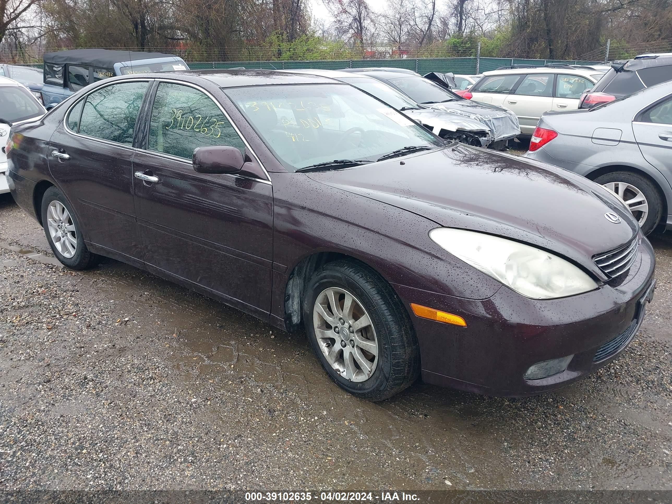 LEXUS ES 2004 jthba30g545034060