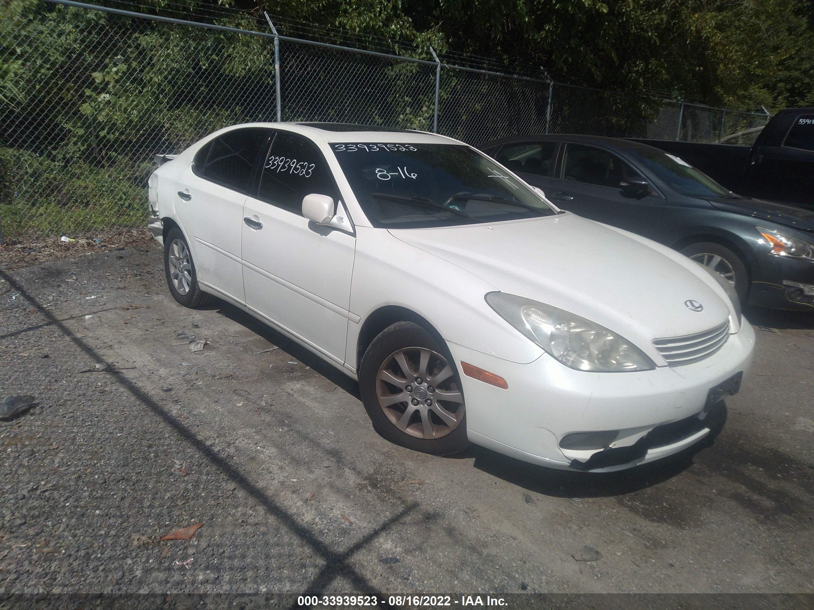 LEXUS ES 2004 jthba30g545040294