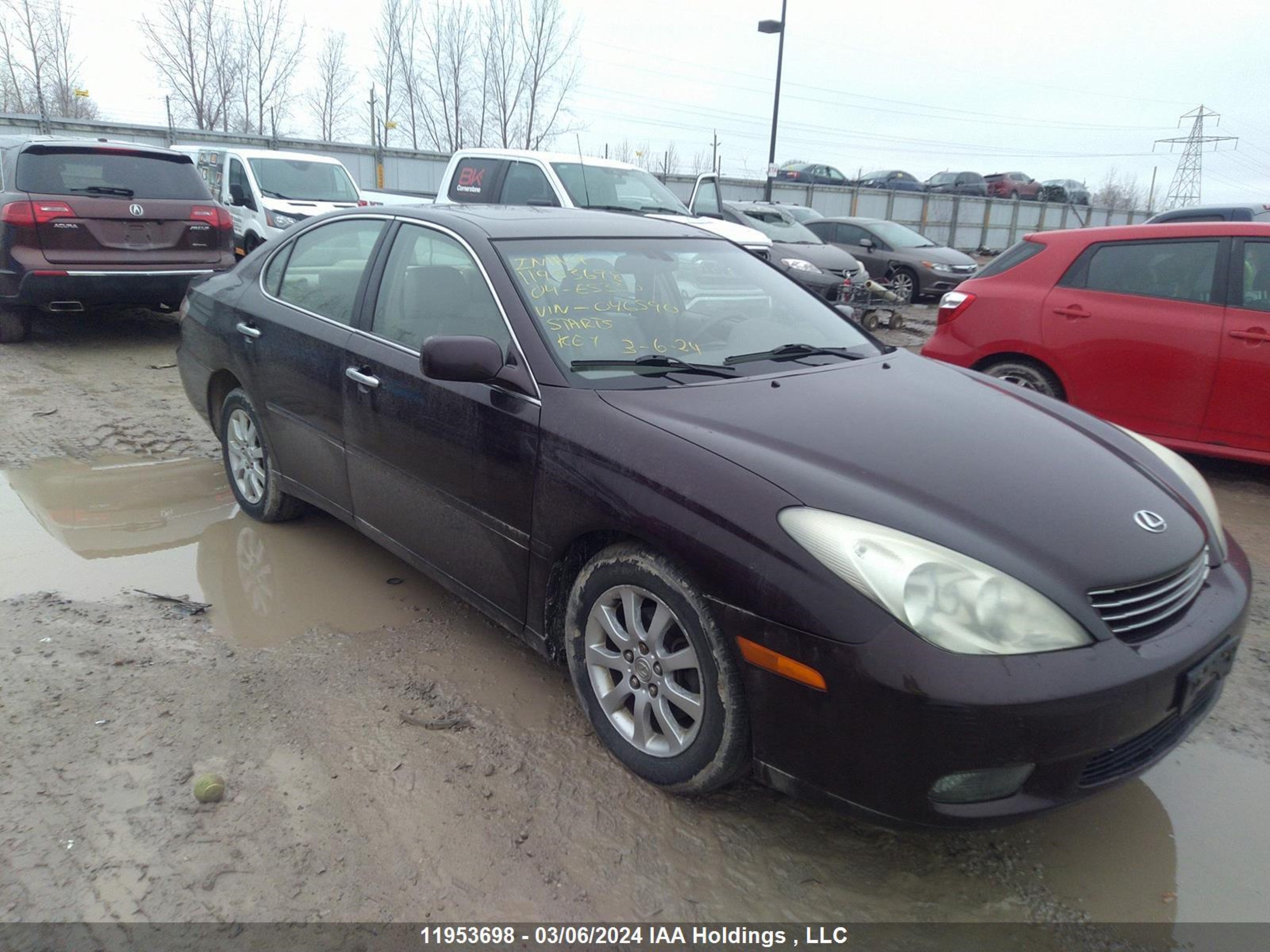 LEXUS ES 2004 jthba30g645046590