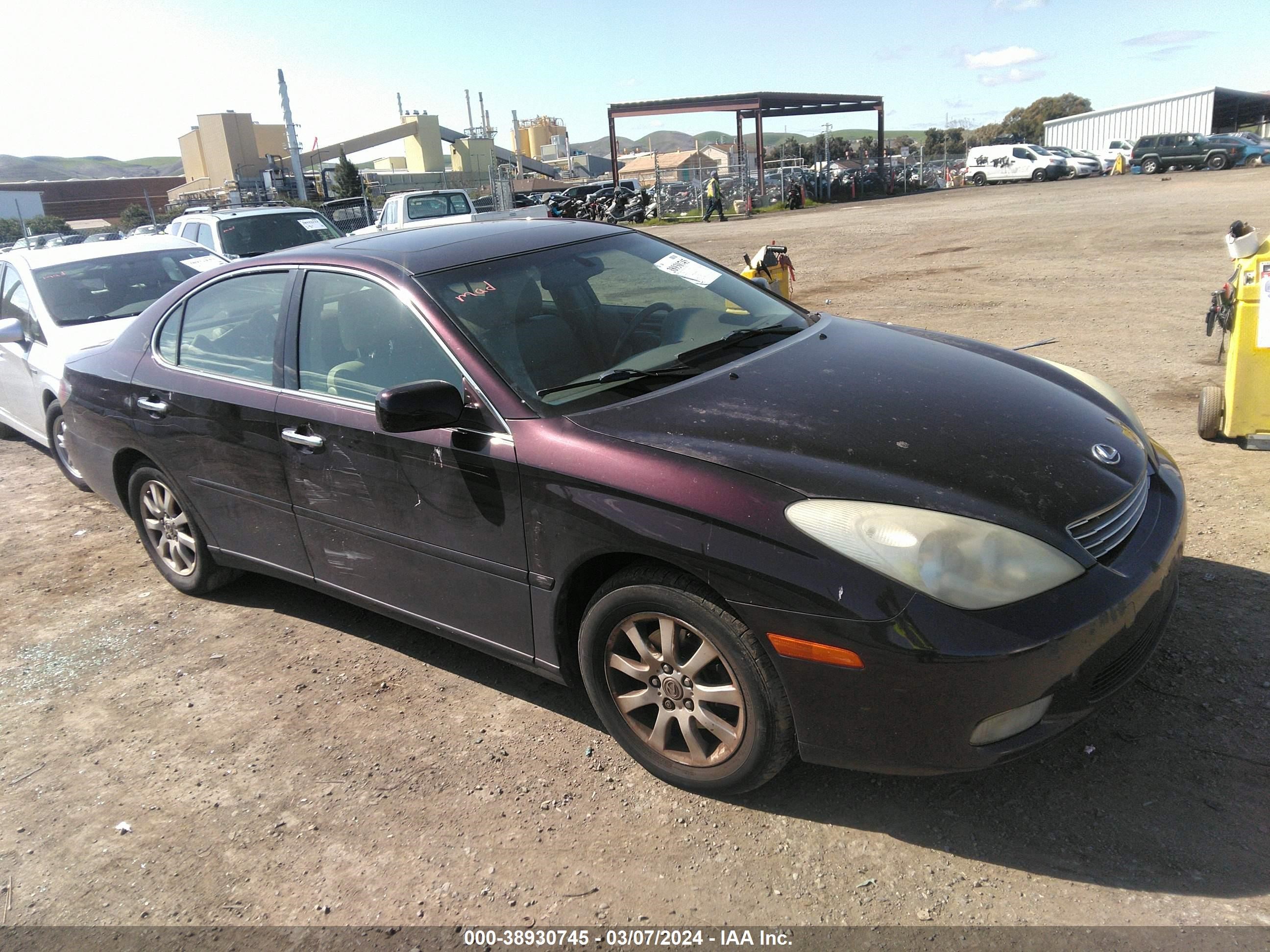 LEXUS ES 2004 jthba30g645053703