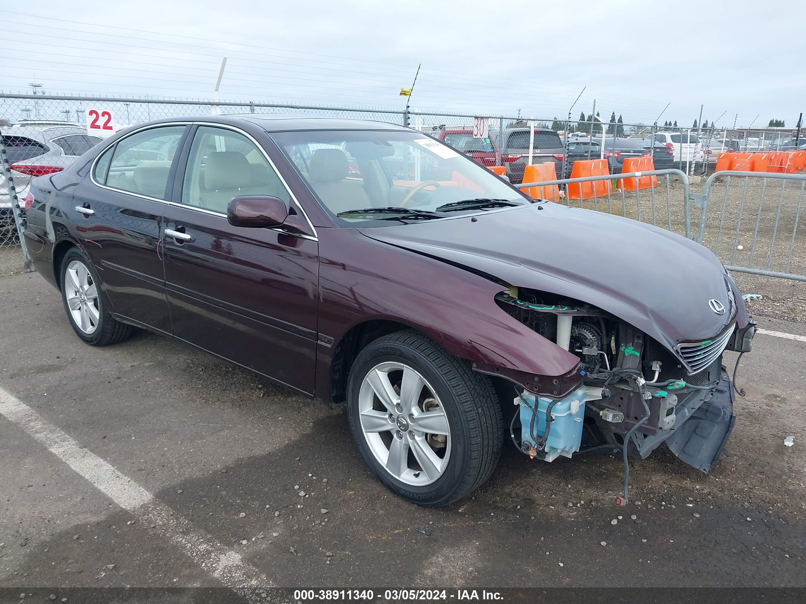 LEXUS ES 2006 jthba30g965162854