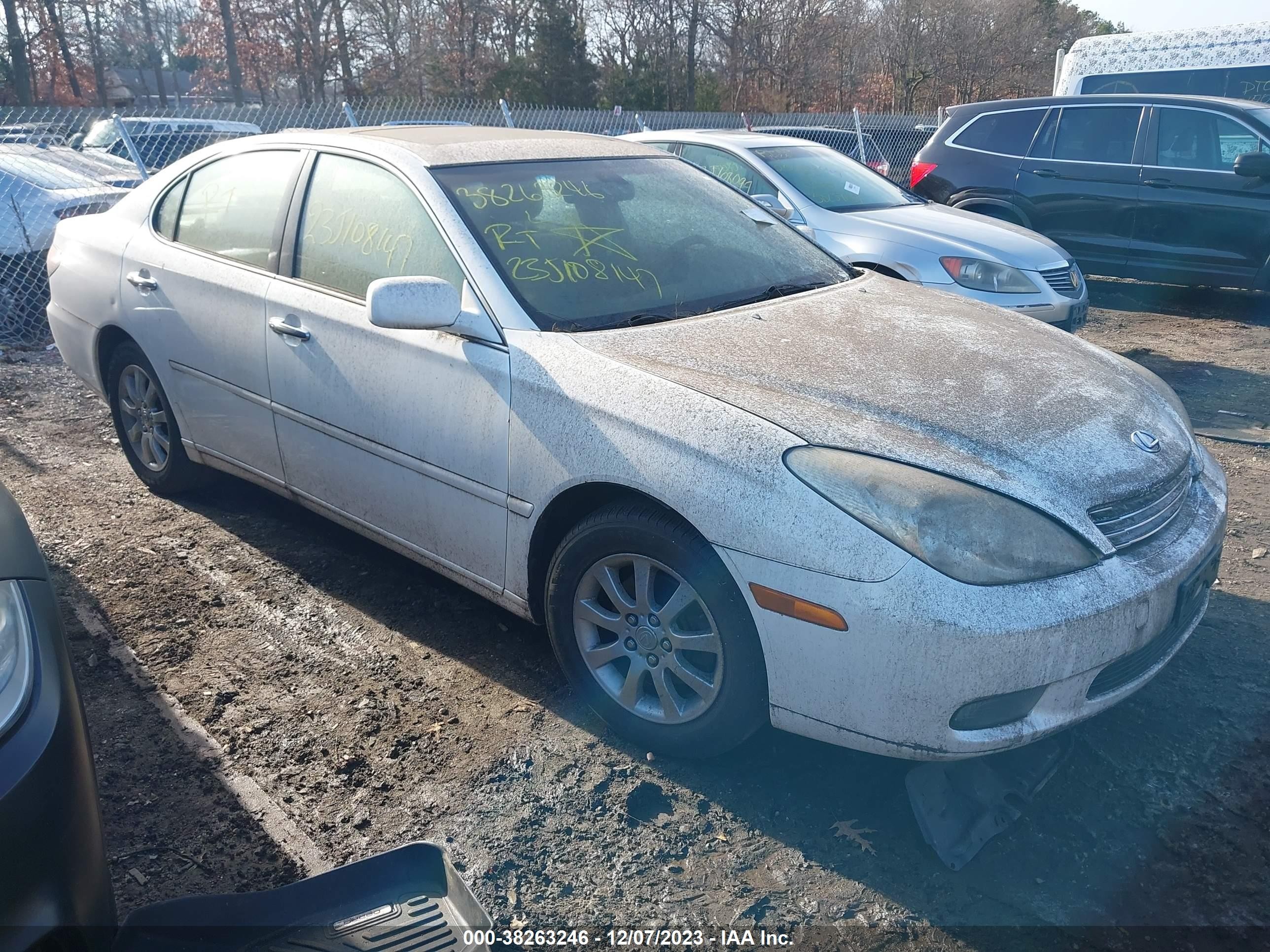 LEXUS ES 2004 jthba30gx45020722