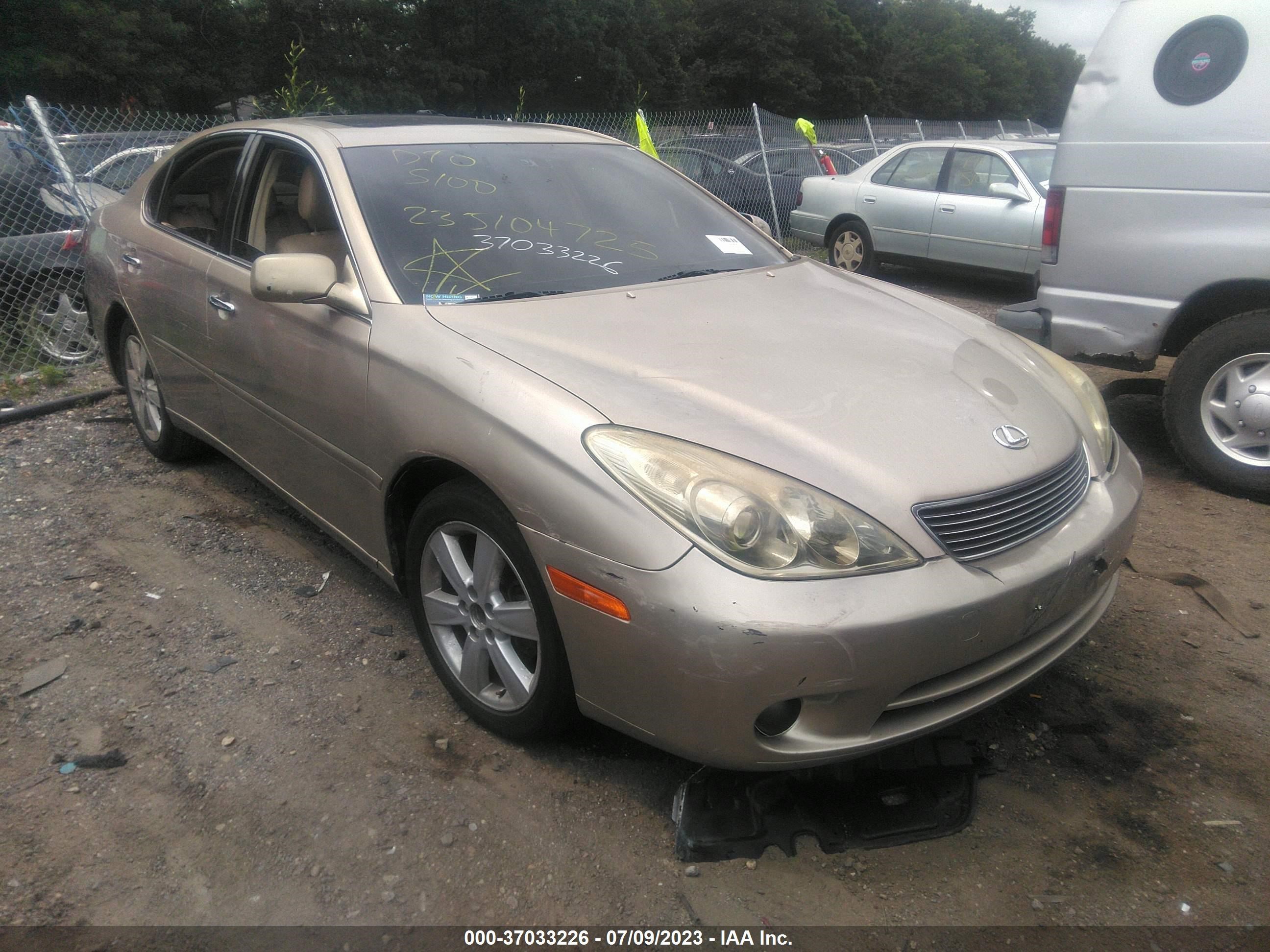 LEXUS ES 2005 jthba30gx55075124