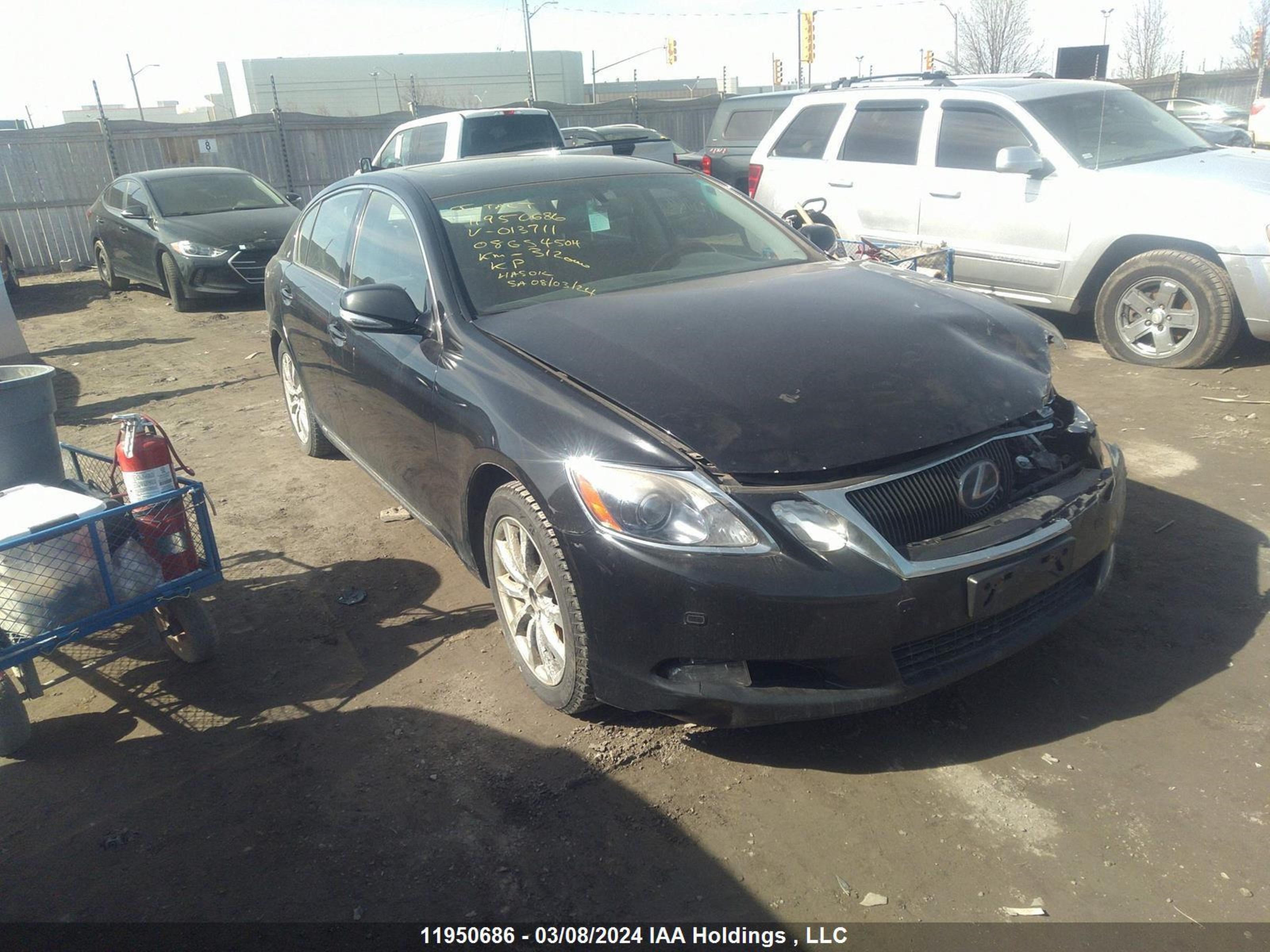 LEXUS GS 2008 jthbc96s585013711