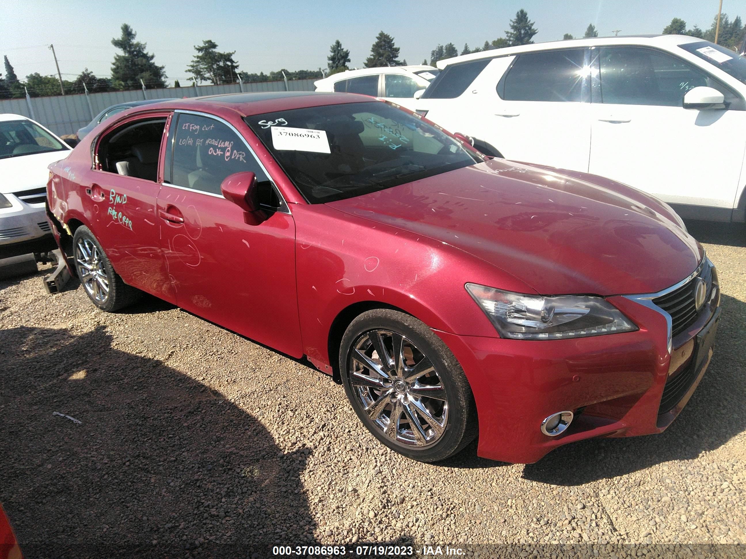 LEXUS GS 2013 jthbe1bl5d5003992