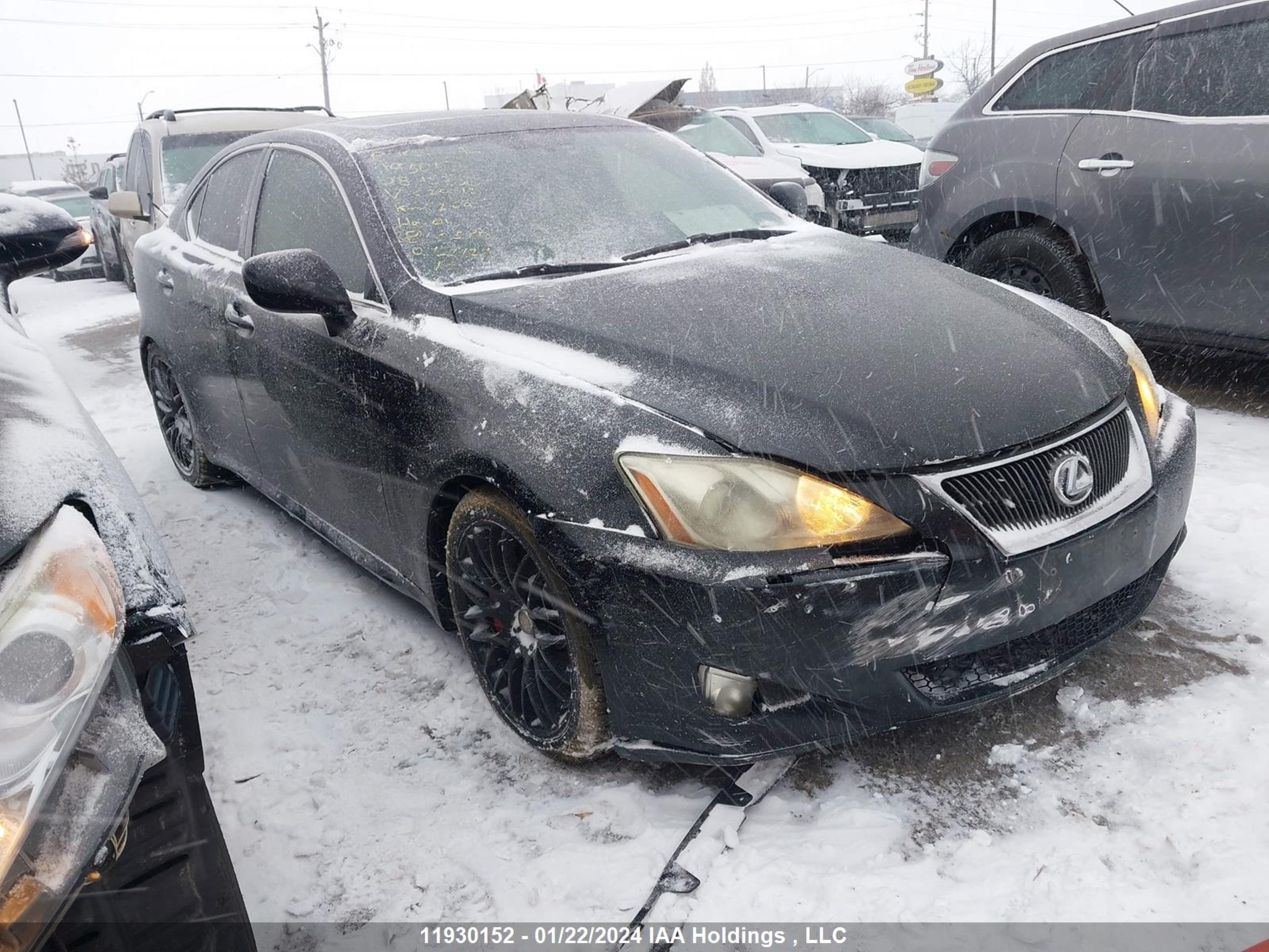 LEXUS IS 2008 jthbe262x85020512